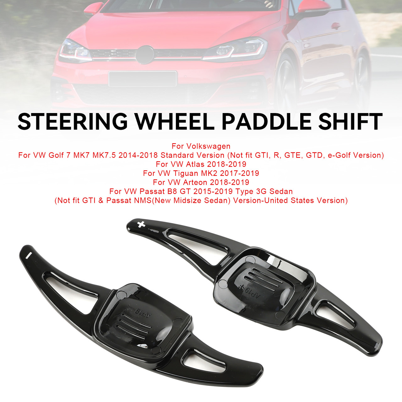 Steering Wheel Shift Paddle Shifter Extended Fit VW Golf 7 Variant Golf 8