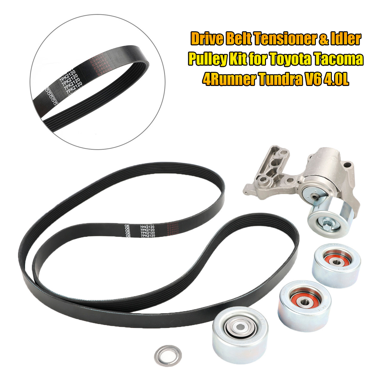 Drive Belt Tensioner & Idler Pulley Kit for Toyota Tacoma 4Runner