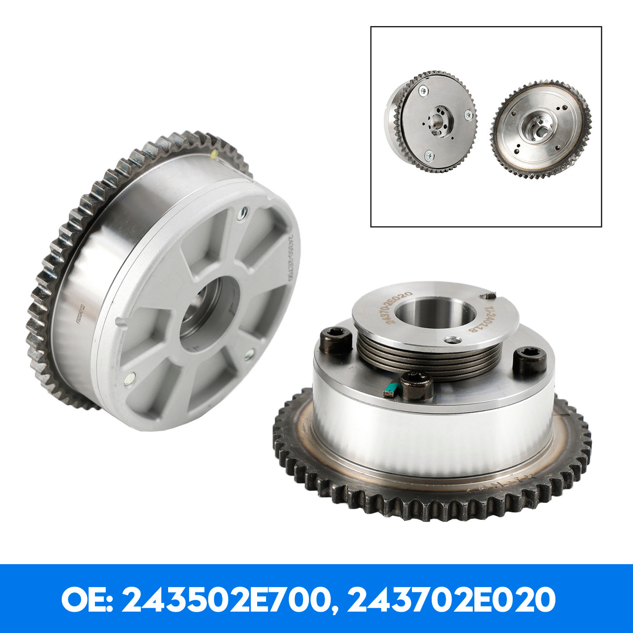 Engine Exhaust & Intake CVVT Camshaft Gear Sprocket for Kona 2.0L 2017-2020