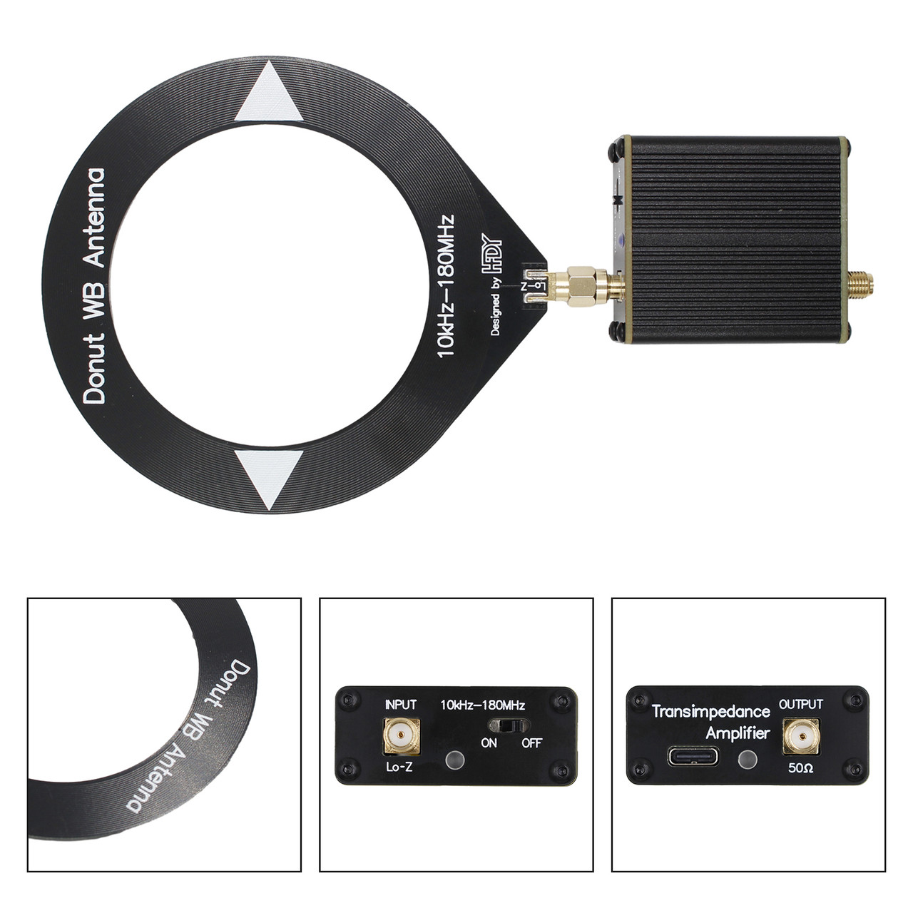 The Latest Upgraded Donut Broadband Antenna 10Khz-180Mhz Low Impedance Converter