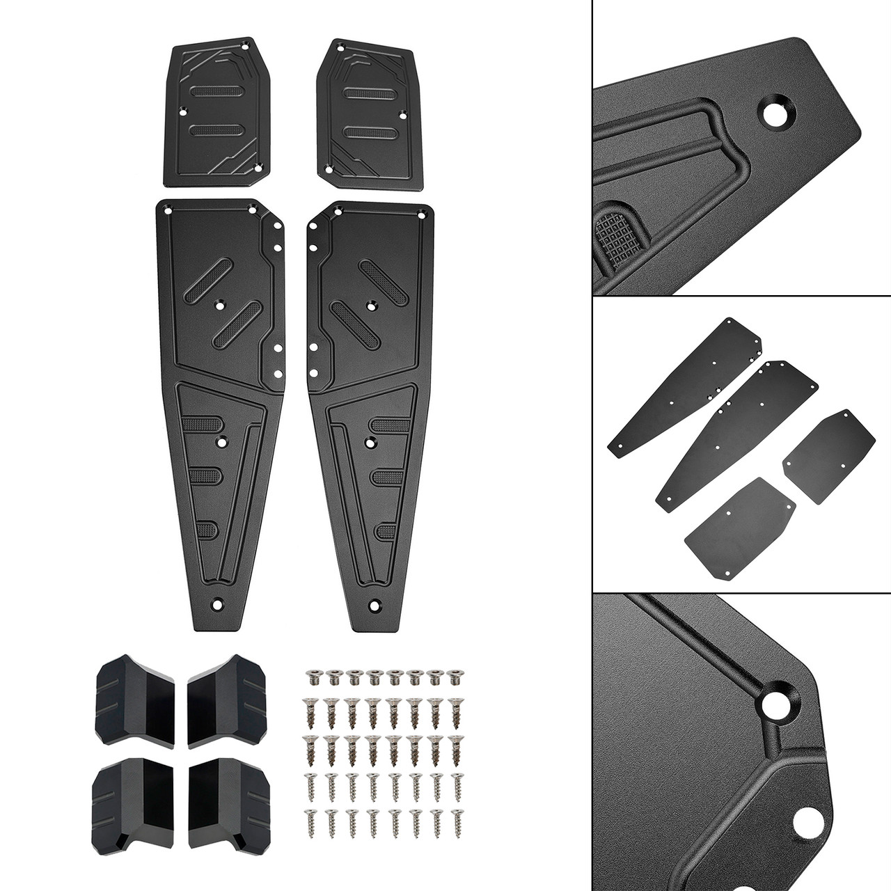 Footboard Foot Rest Pad Peg Pedal Plate For Aprilia SR GT200 SR GT125 2022-2023 BLK