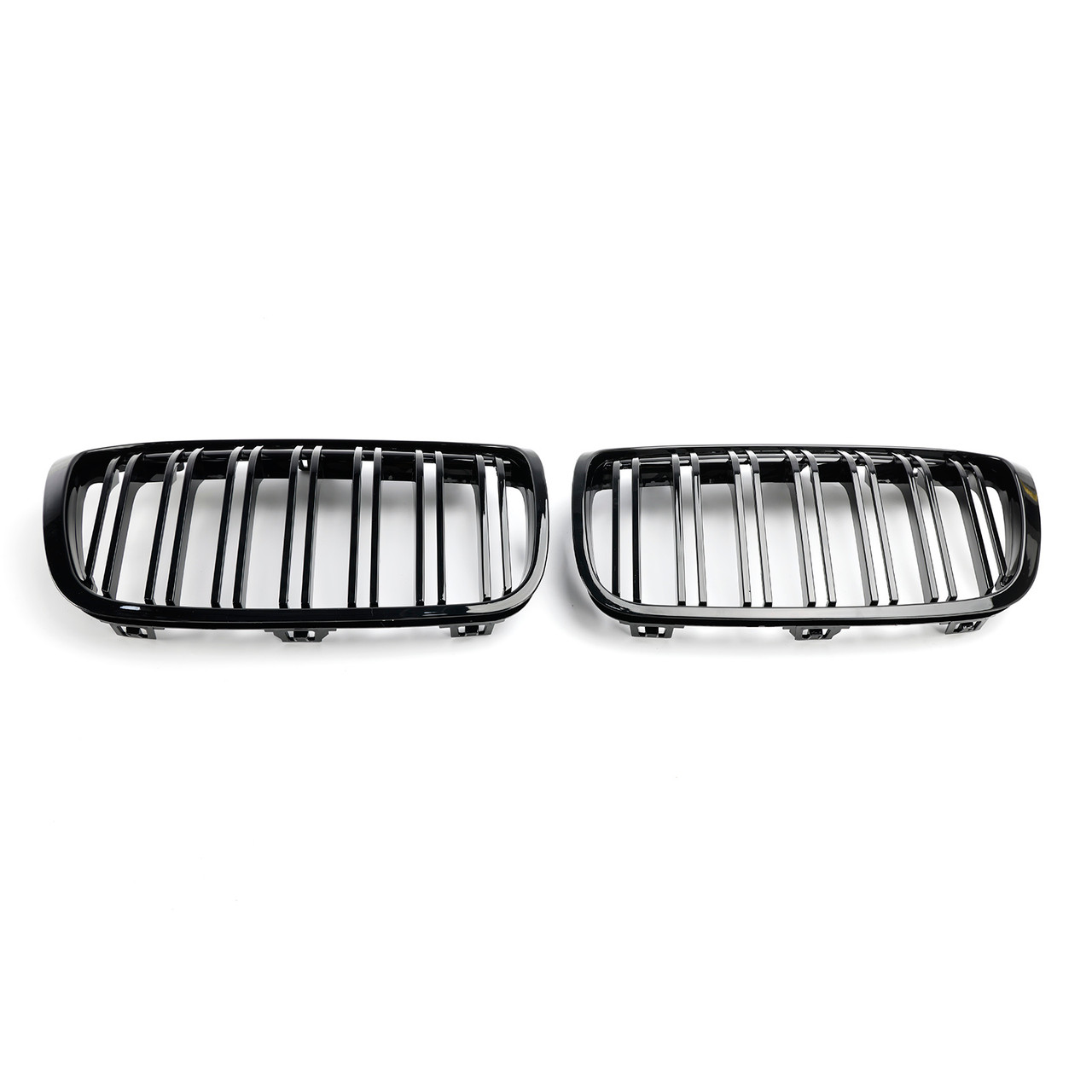 2PCS Gloss Black Front Kidney Grill Grille Fit BMW 2 Series F45 F46 2018-2021