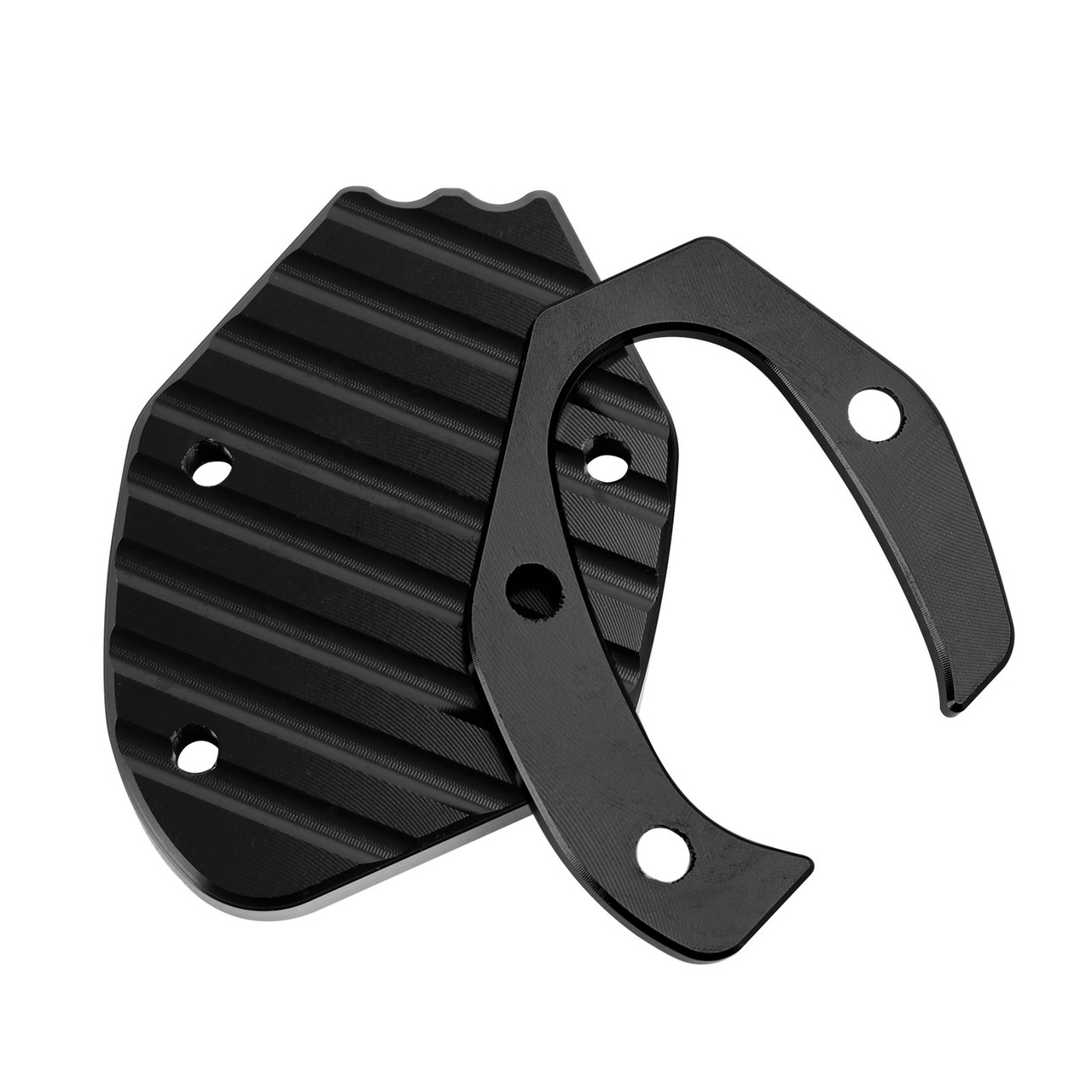 Kickstand Enlarge Plate Pad fit for speed twin 1200 19-21 thruxton 1200/R 16-19 BLK