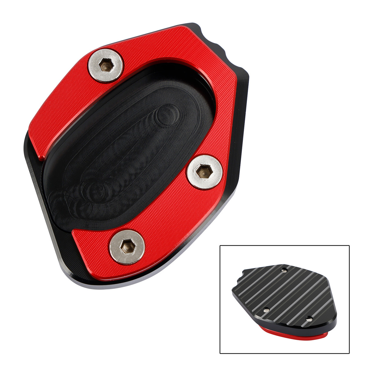 Kickstand Enlarge Plate Pad fit for speed twin 1200 19-21 thruxton 1200/R 16-19 Red