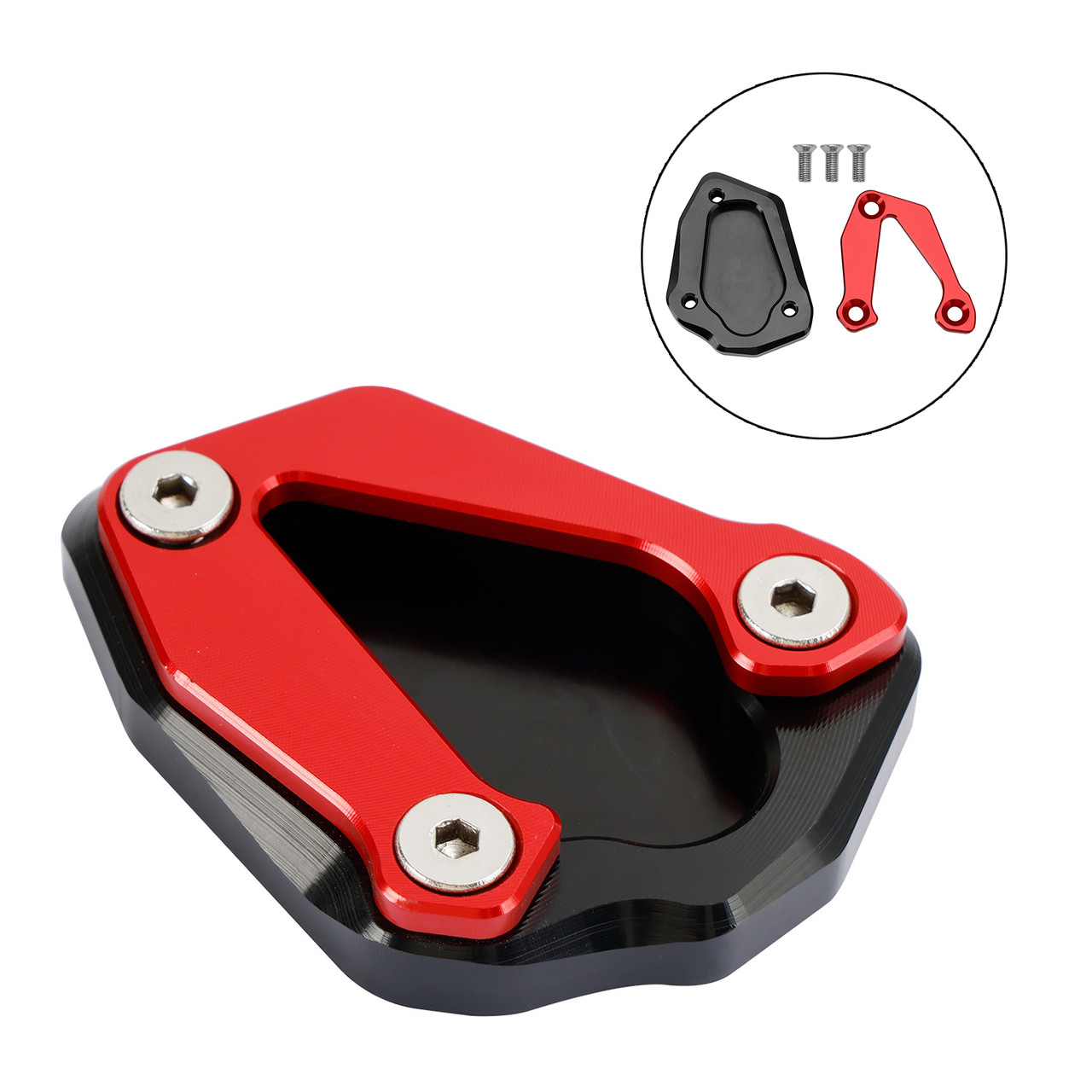 Kickstand Enlarge Plate Pad fit for BMW S1000RR 2020+ Red