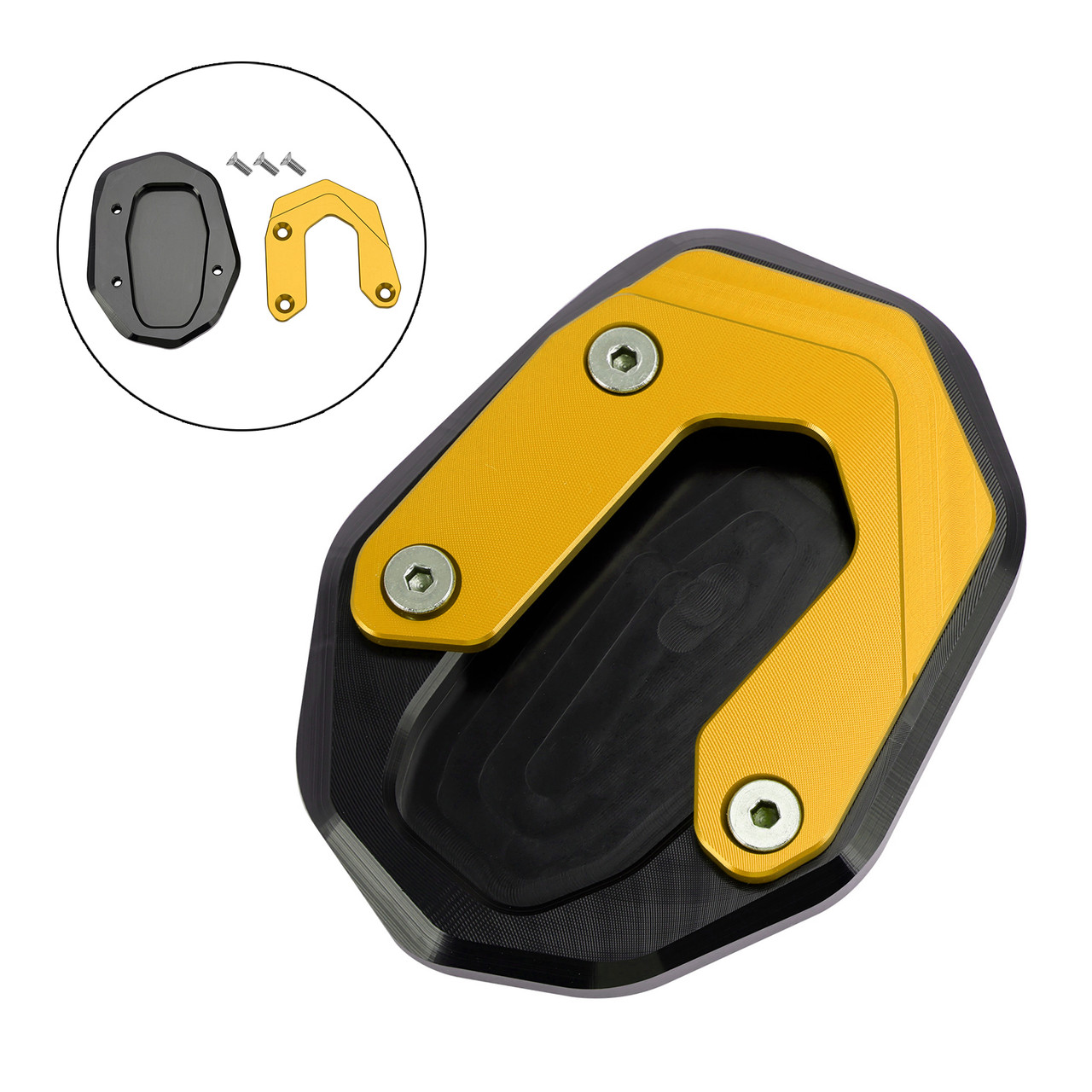 Kickstand Enlarge Plate Pad fit for Ducati Scrambler 400/800/1100 2015-2020 Gold