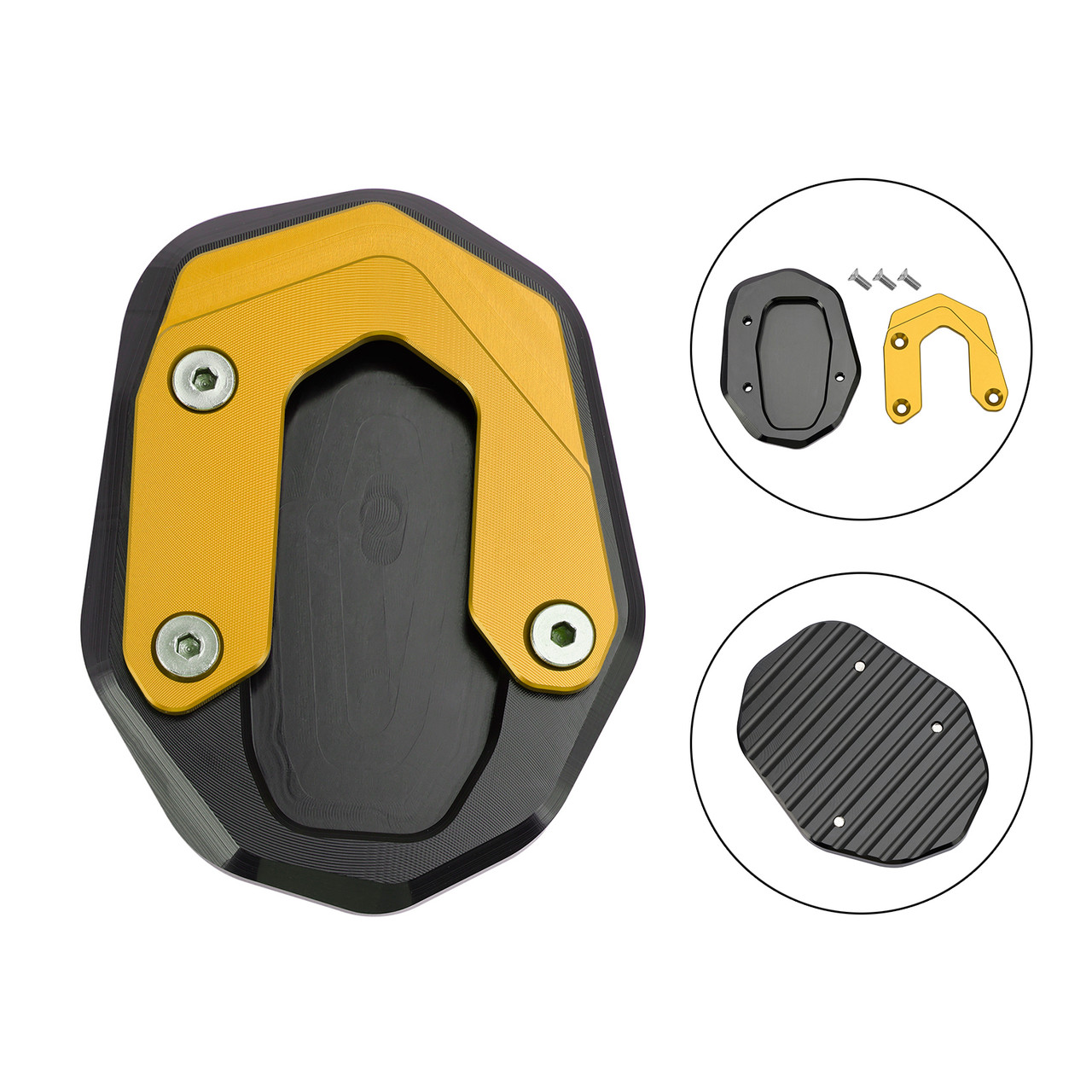 Kickstand Enlarge Plate Pad fit for Ducati Scrambler 400/800/1100 2015-2020 Gold