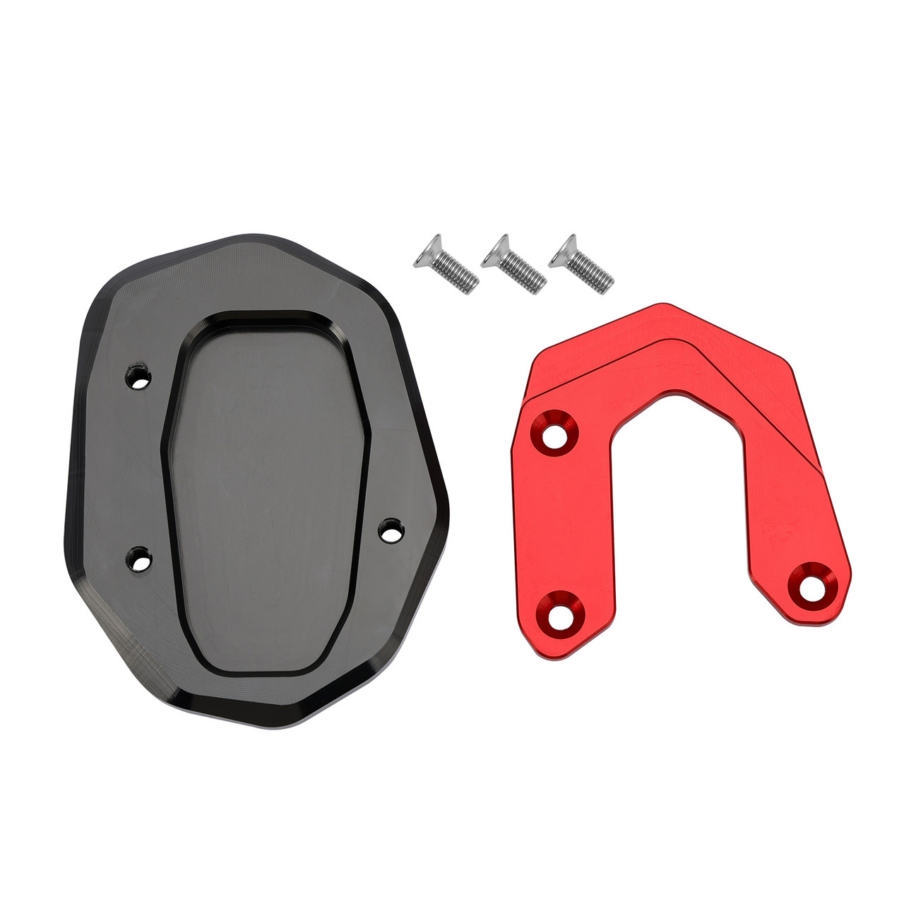 Kickstand Enlarge Plate Pad fit for Ducati Scrambler 400/800/1100 2015-2020 Red
