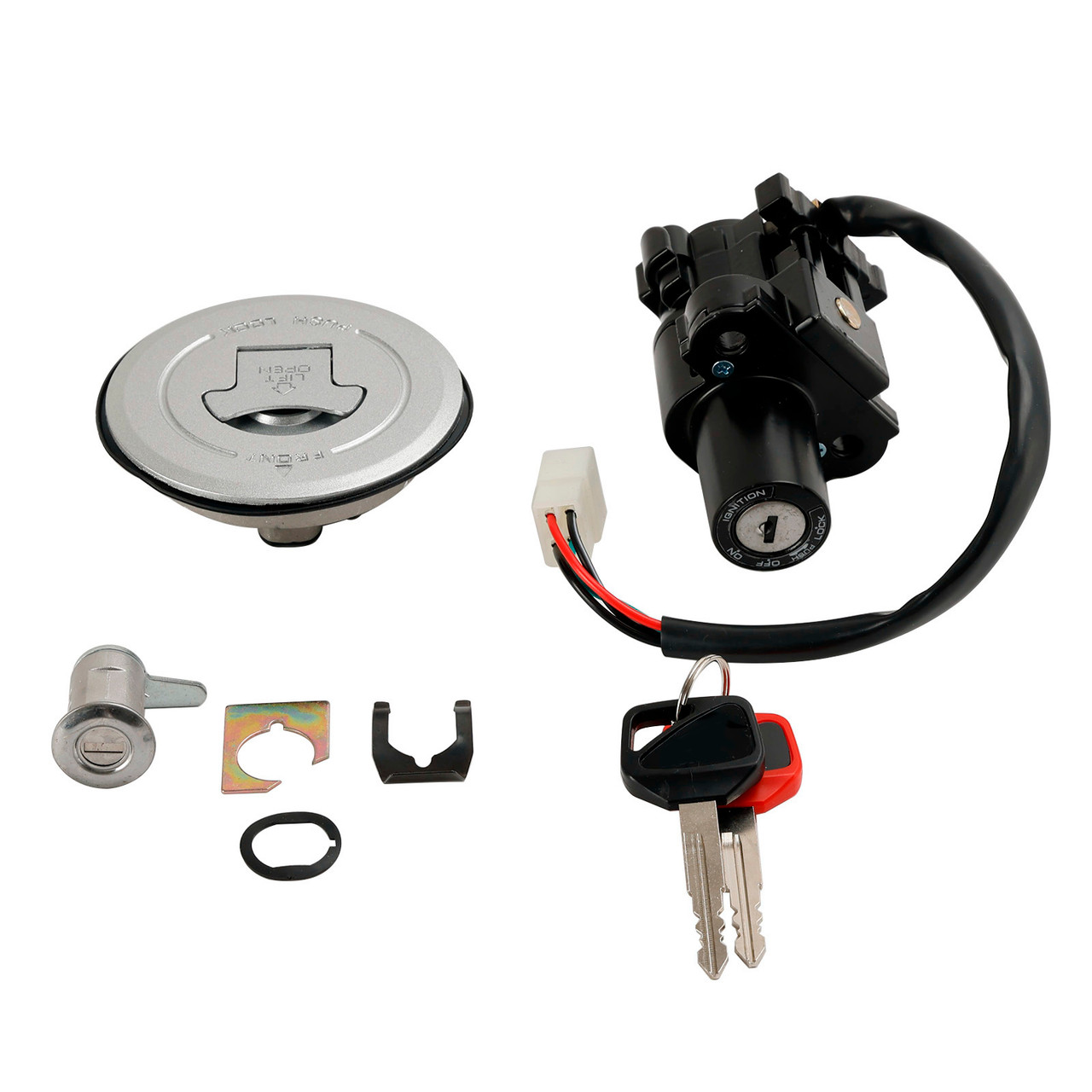 Ignition Switch Fuel Tank Cap Seat Lock Set For Honda CB250F