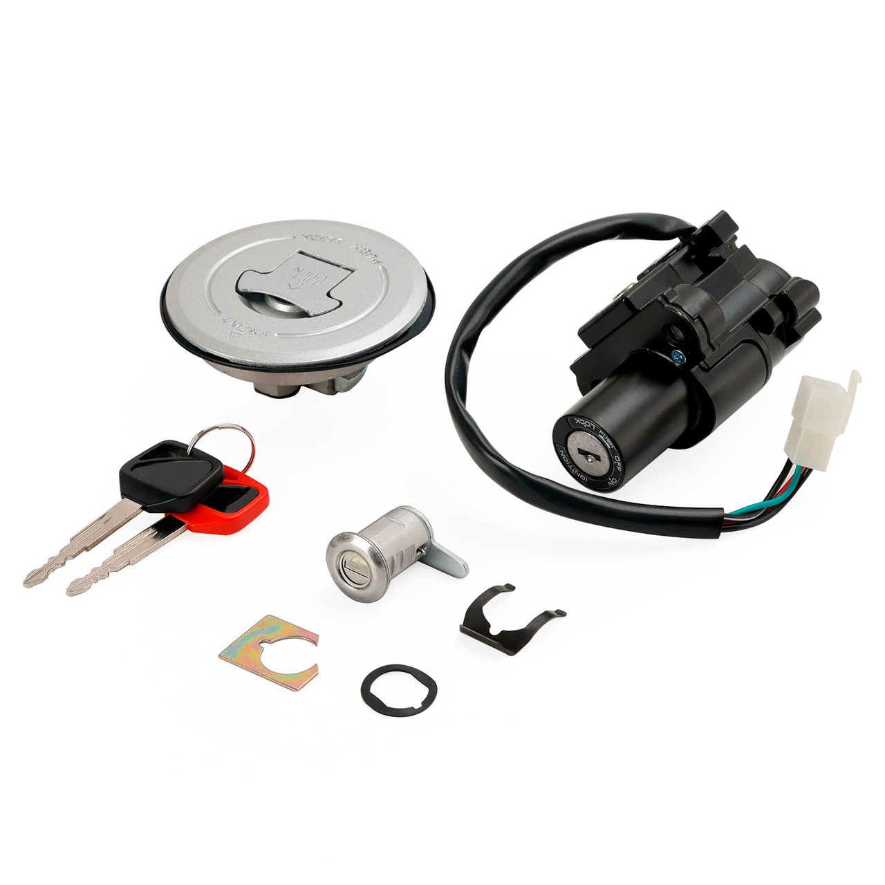 Ignition Switch Fuel Tank Cap Seat Lock Set For Honda CB250F