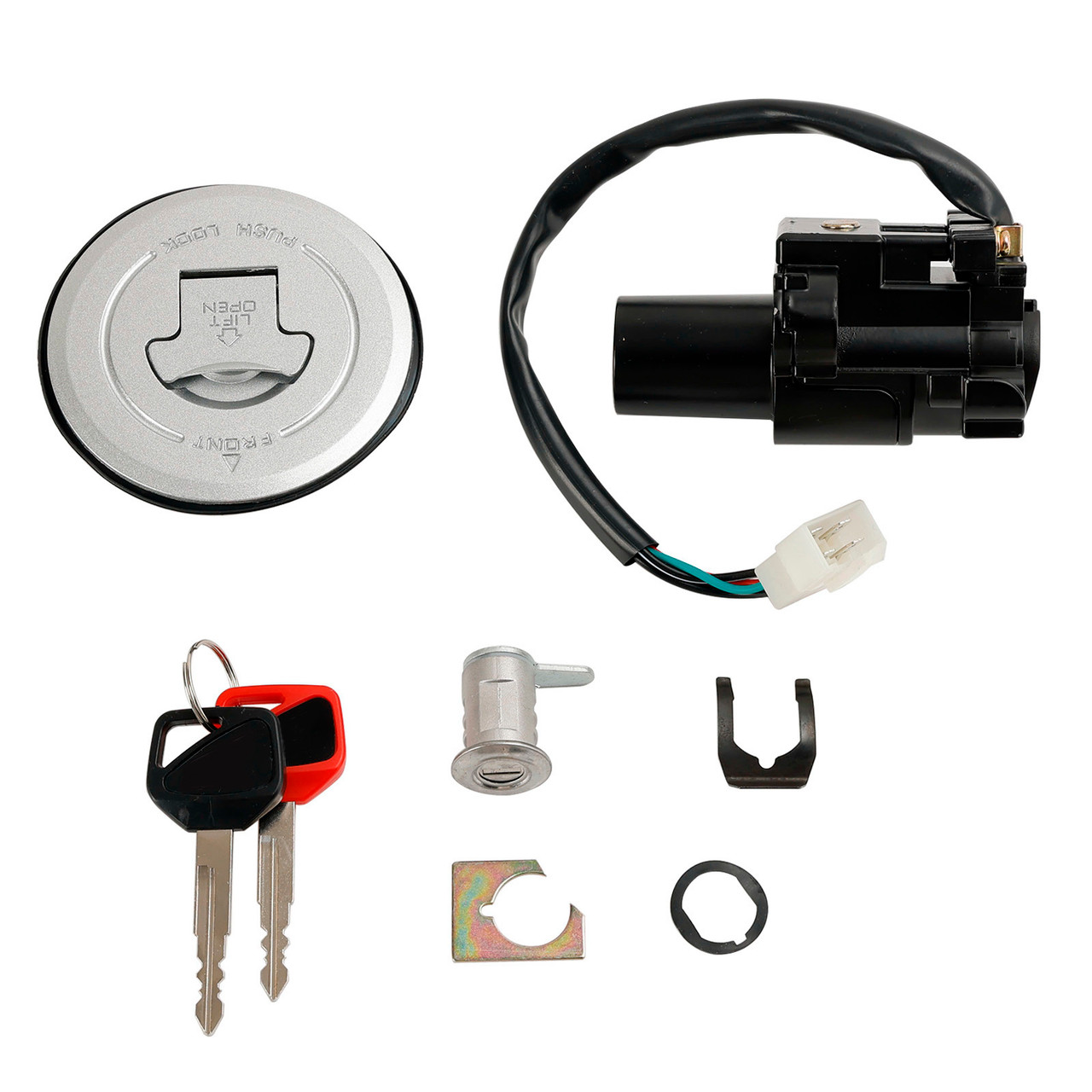 Ignition Switch Fuel Tank Cap Seat Lock Set For Honda CB250F