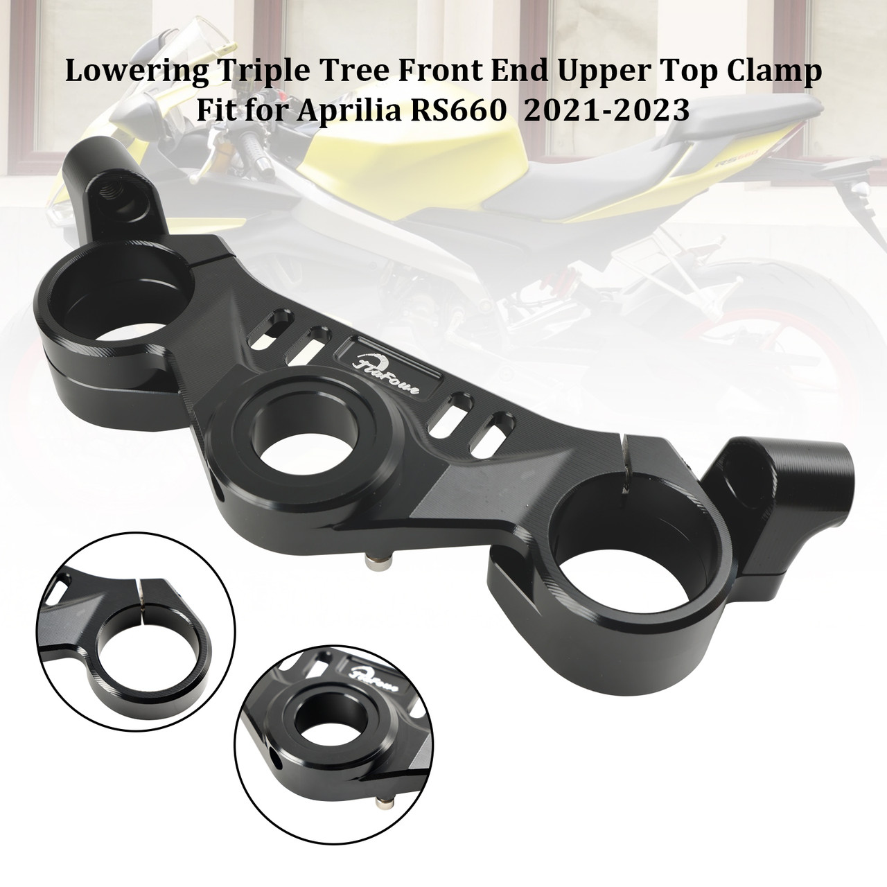 Lowering Triple Tree Front Upper Top Clamp For Aprilia RS 660