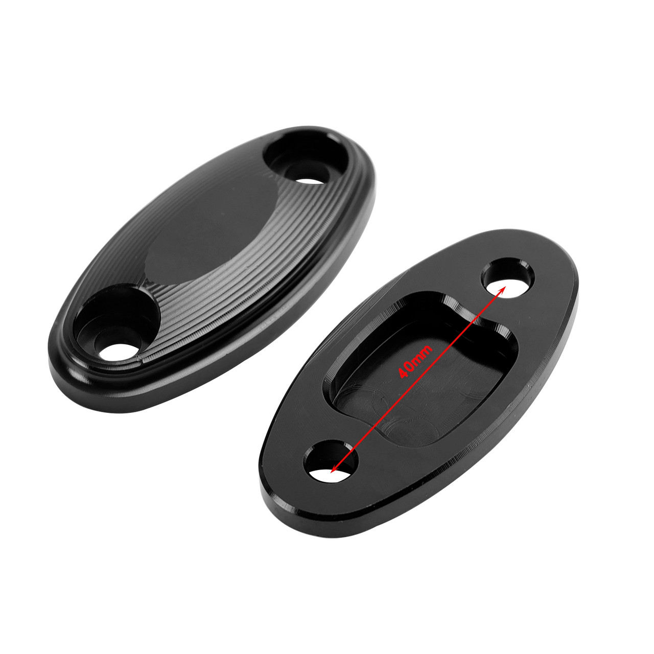CNC Aluminum Black Mirror Block Off Plates For Honda CBR500R CBR600RR 2013-2020