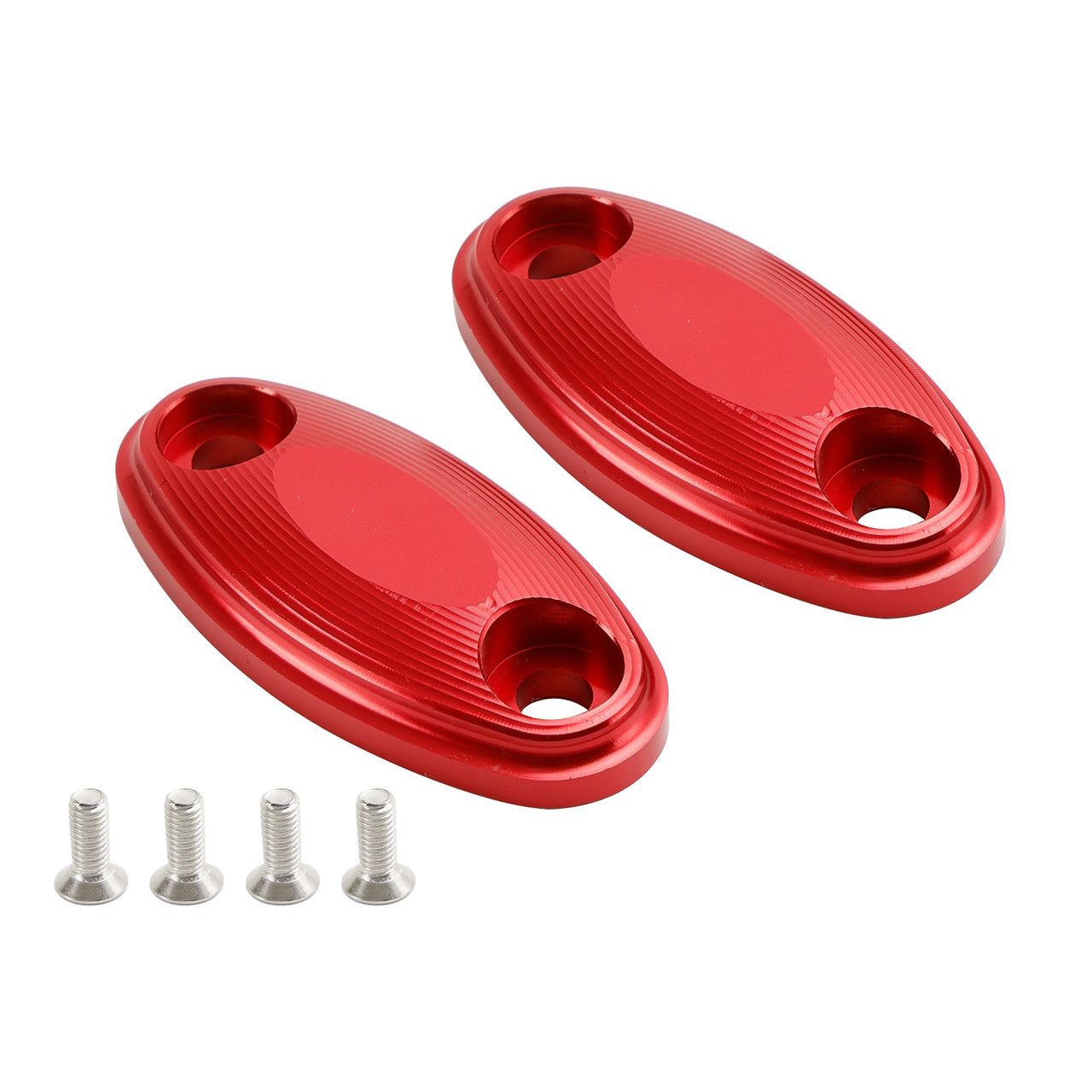 CNC Aluminum Red Mirror Block Off Plates For Honda CBR500R CBR600RR 2013-2020