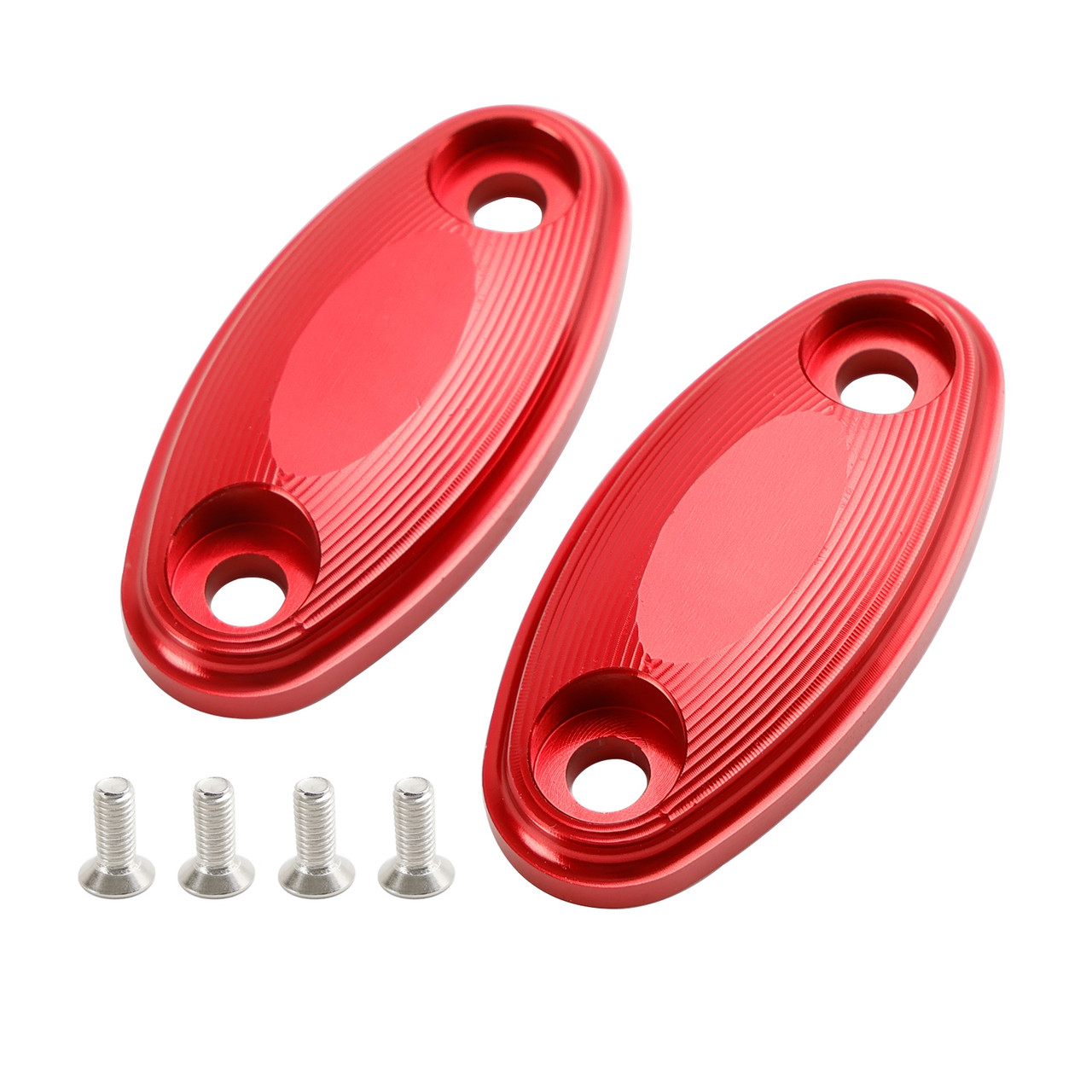 CNC Aluminum Red Mirror Block Off Plates For Honda CBR500R CBR600RR 2013-2020