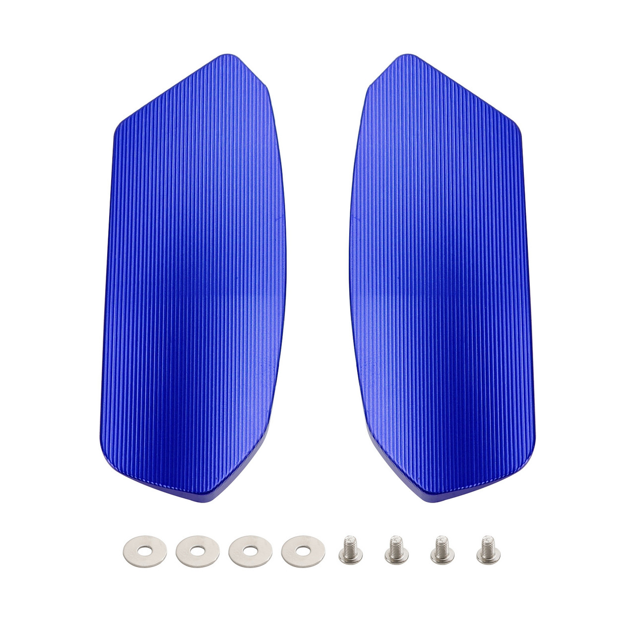 CNC Aluminum Blue Mirror Block Off Plates For Suzuki GSXR1000 GSXR1000R 17-24