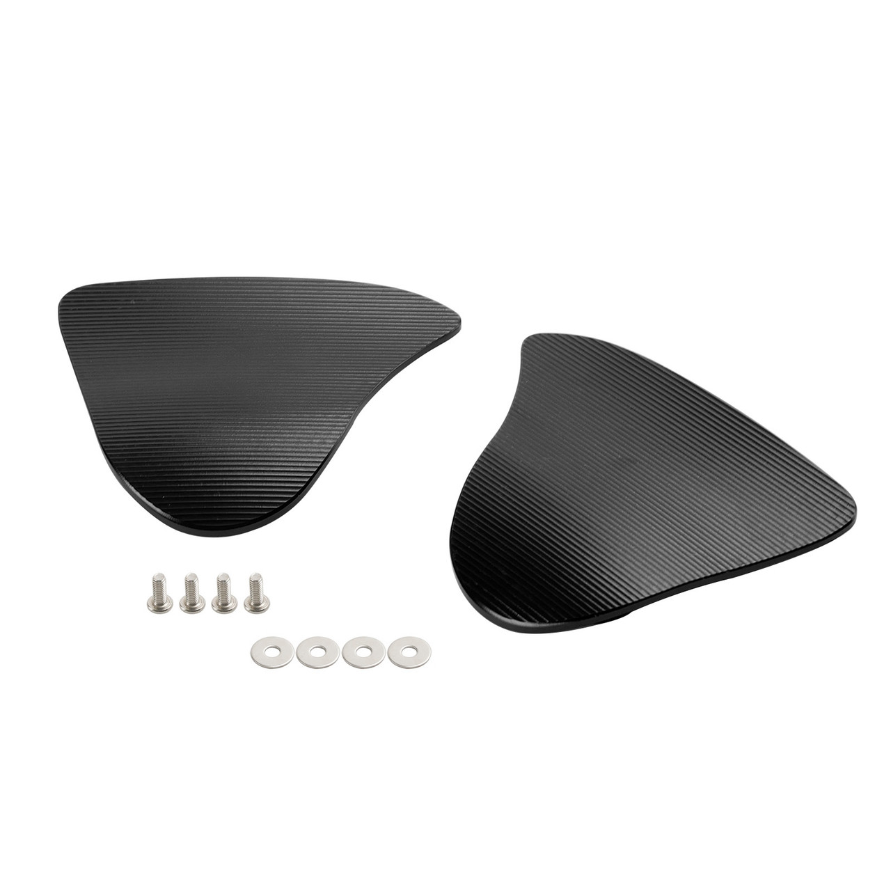 CNC Aluminum Black Mirror Block Off Plates For Yamaha YZF R1 / YZF R1M 2020-2024