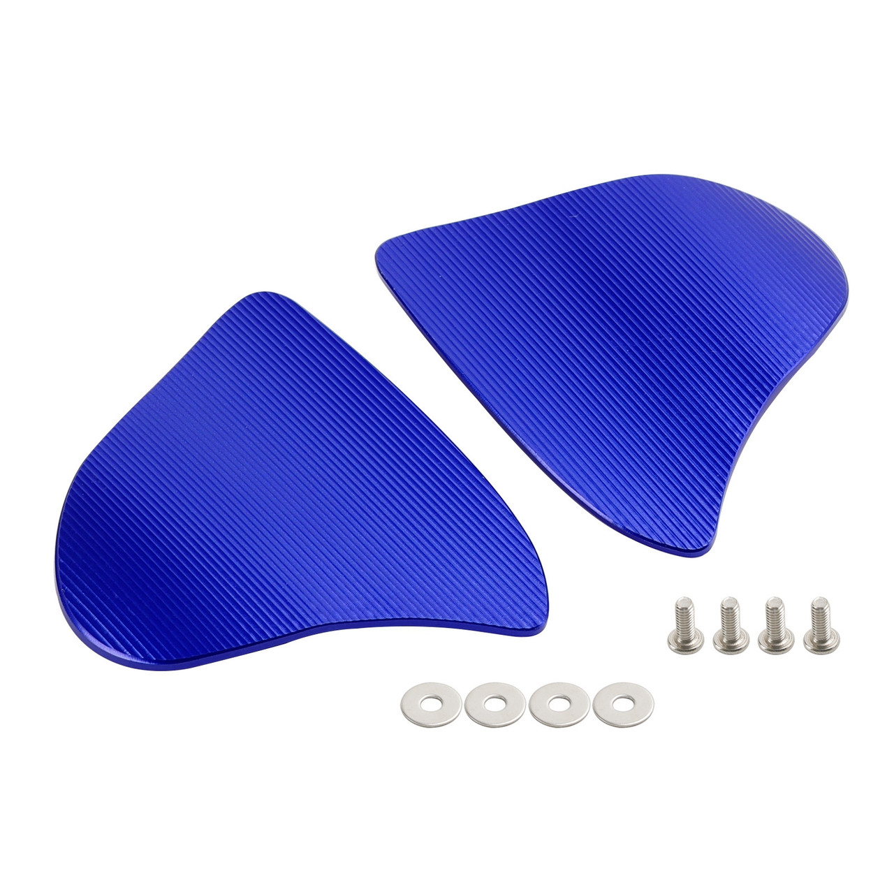 CNC Aluminum Blue Mirror Block Off Plates For Yamaha YZF R1 / YZF R1M 2020-2024