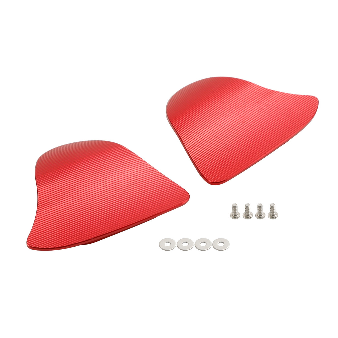 CNC Aluminum Red Mirror Block Off Plates For Yamaha YZF R1 / YZF R1M 2020-2024