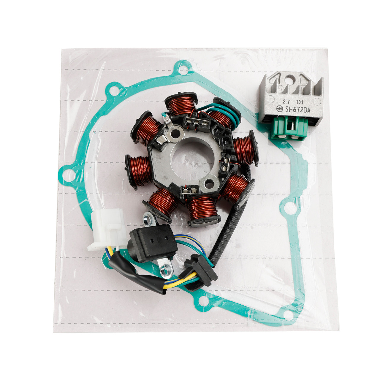 Generator Stator Regulator & Gasket For Honda Wave 125 Wave 110 ANF125MST8 07-08