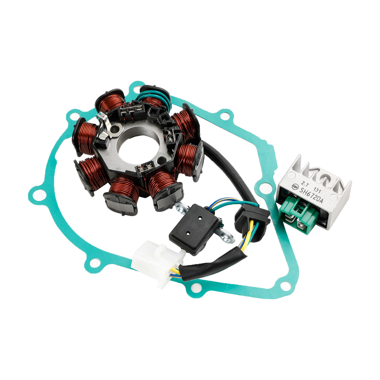 Generator Stator Regulator & Gasket For Honda Wave 125 Wave 110 ANF125MST8 07-08