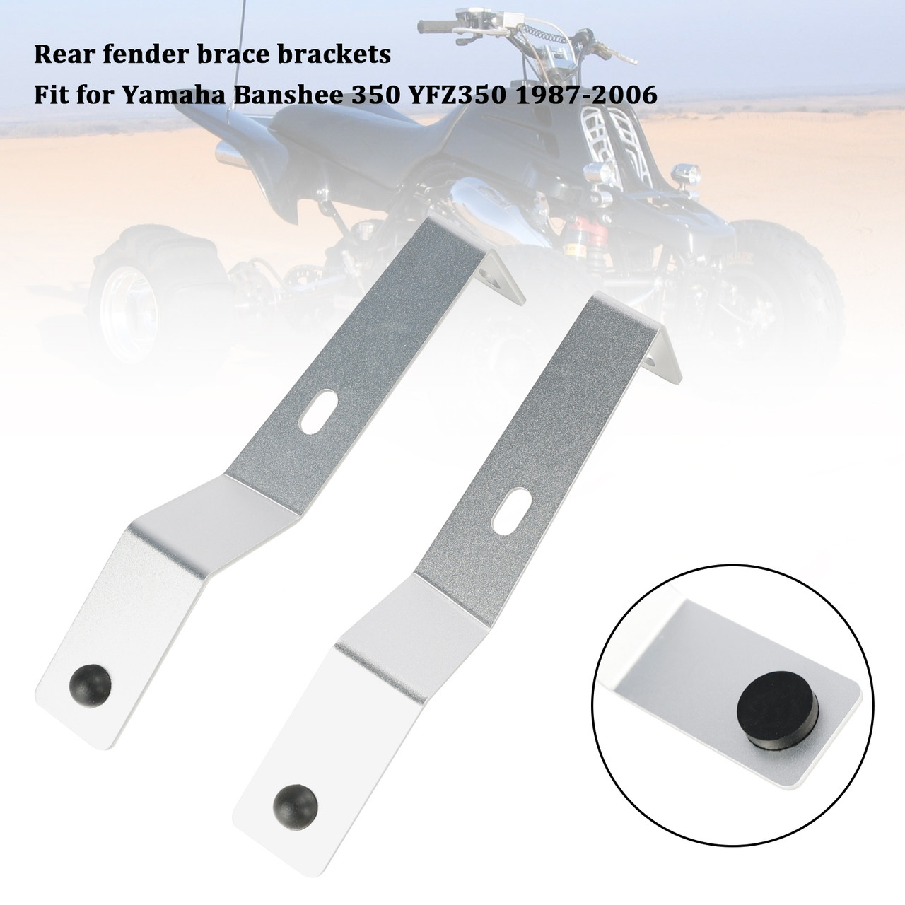 Billet Rear Fender Brace Brackets Stays For Yamaha Banshee 350 YFZ350 1987-2006