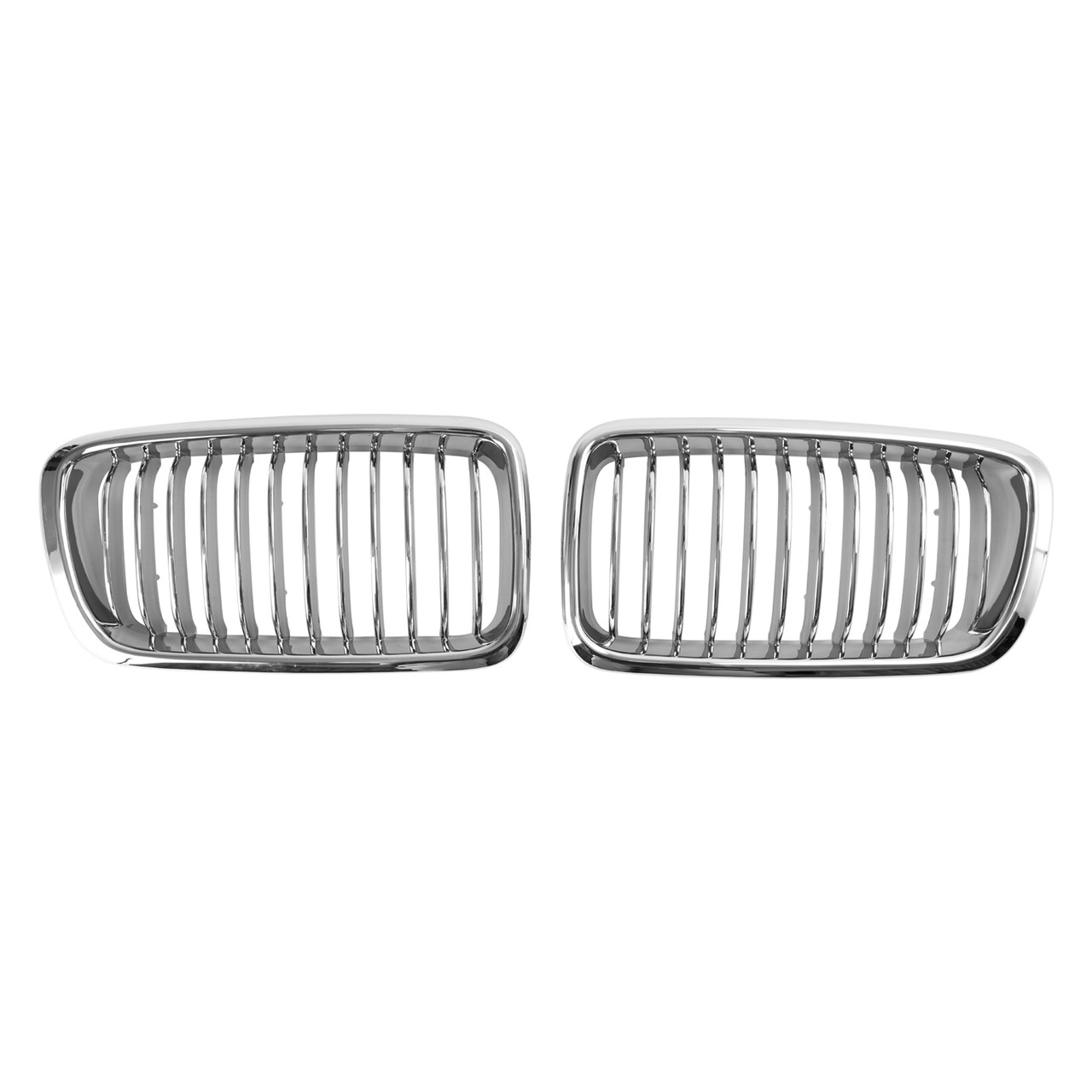 2PCS Chrome Front Kidney Grill Grille Fit BMW 7 Series E38 1994-2001