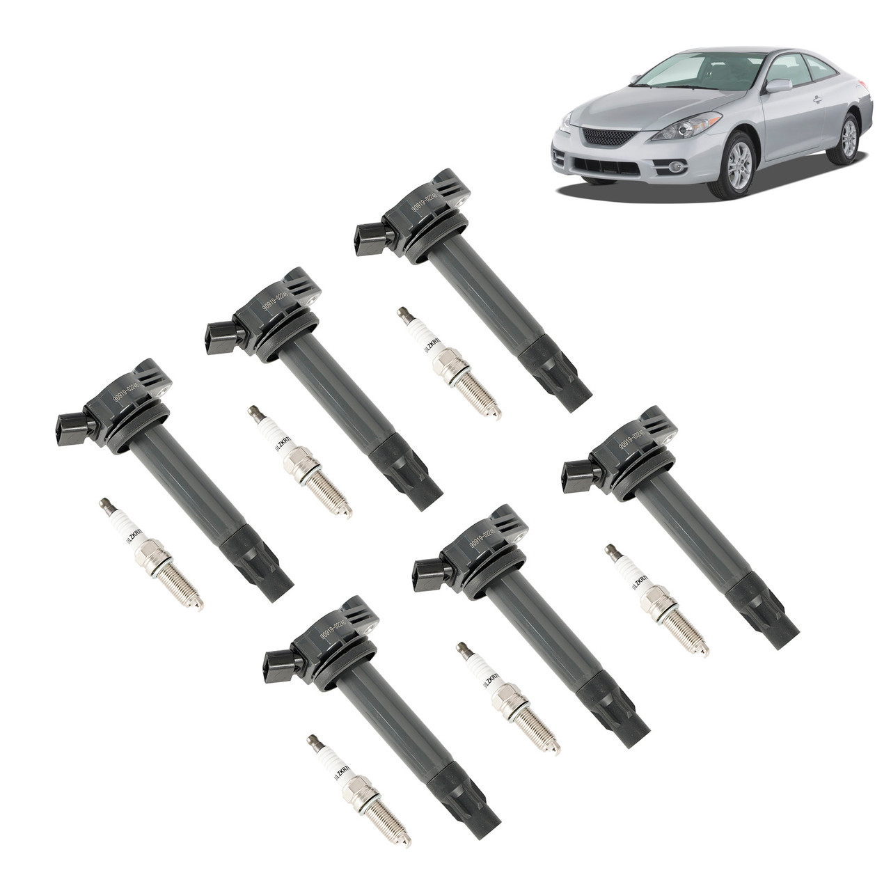 2006-2008 Lexus RX400h 6x Ignition Coil +Spark Plug UF506 Generic