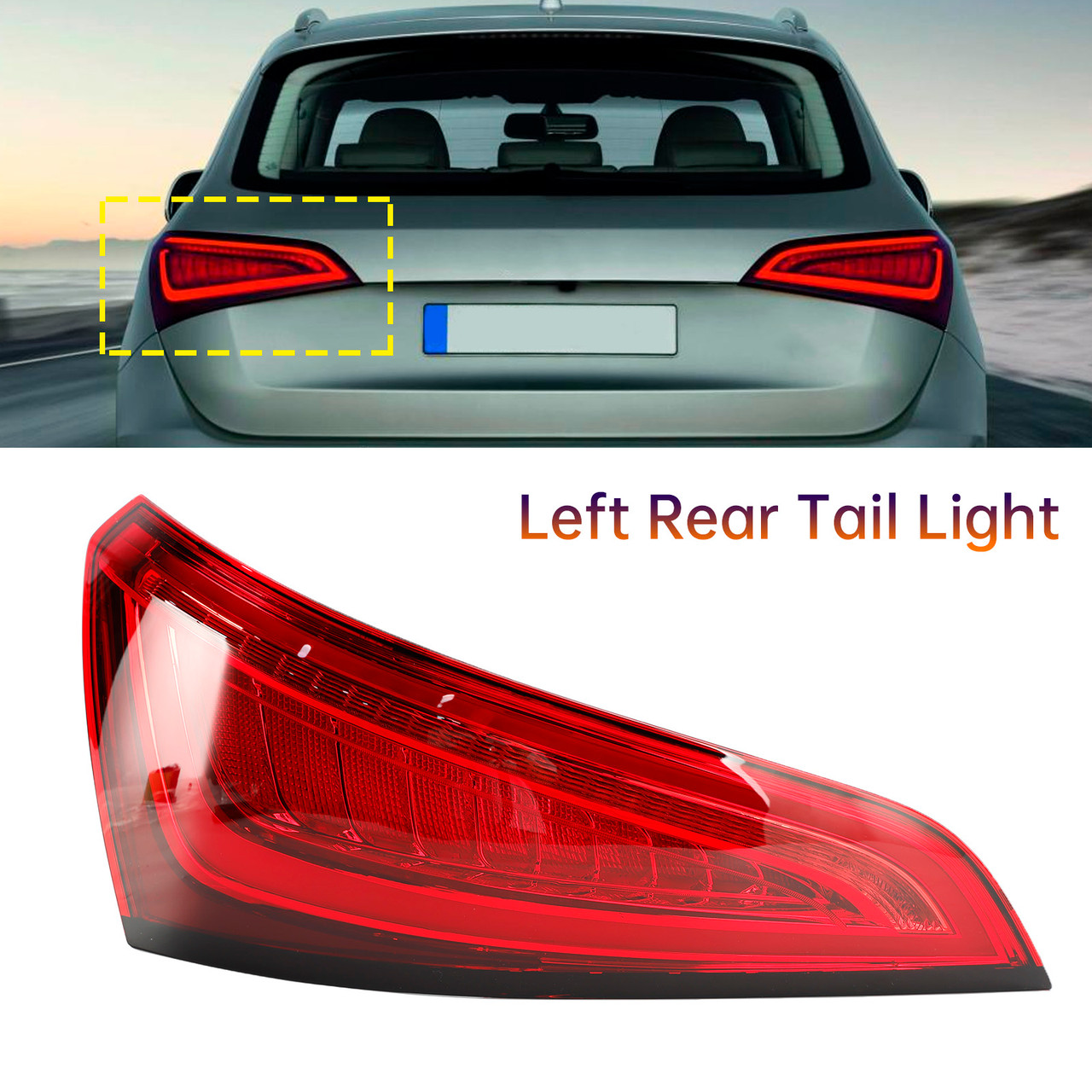 2014-2016 Audi Q5 8R Left Rear Tail Light Lamp 8R0945093C Generic