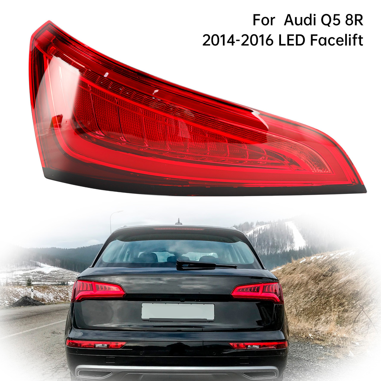 2014-2016 Audi Q5 8R Left Rear Tail Light Lamp 8R0945093C Generic