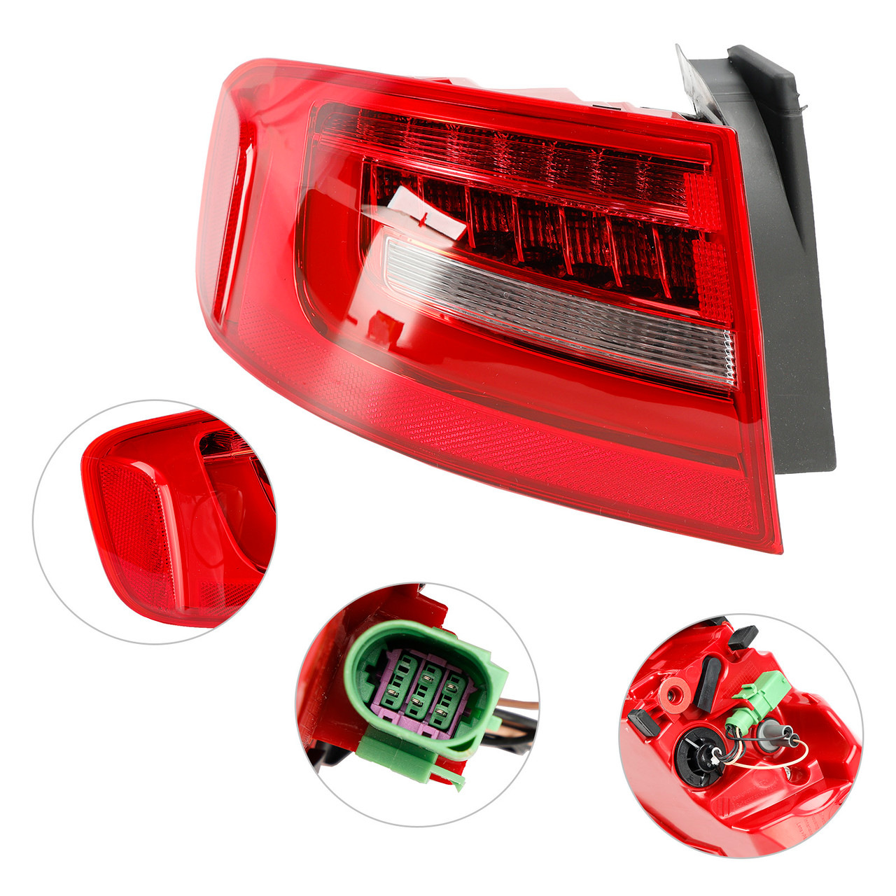 2015-2016 AudiA4 Quattro Komfort, Progressiv, Technik Left Outer Rear Tail Light Lamp 8K5945095AC Generic