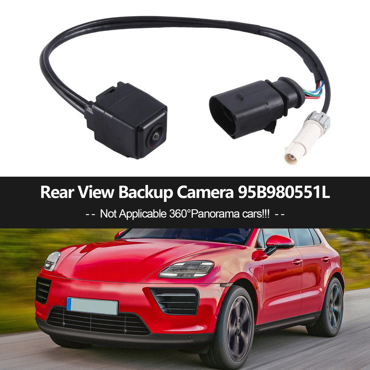 2019-2023 Porsche Cayman GT4 Rear View Backup Camera 95B980551L black Generic
