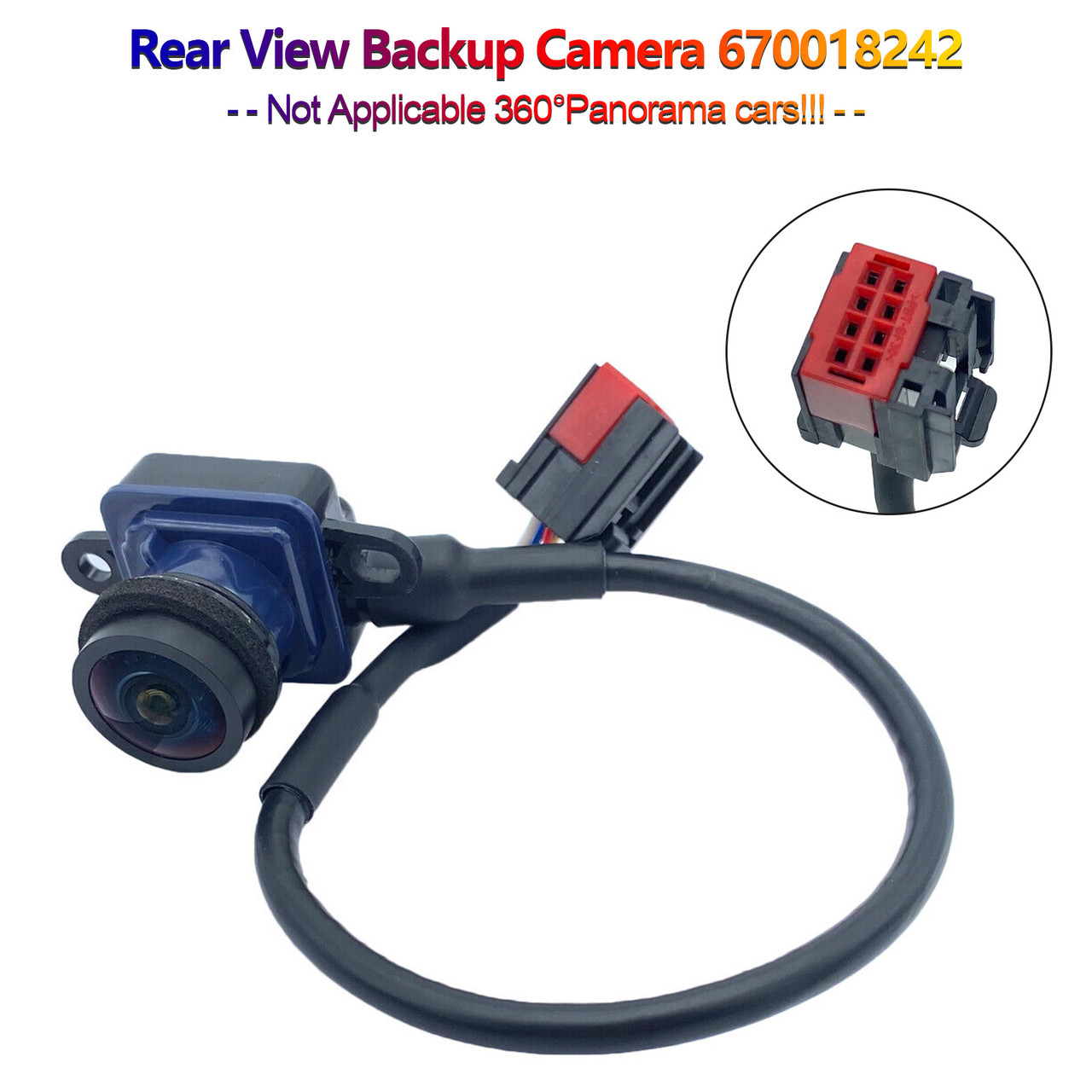 2014-2016 Maserati Ghibli Rear View Backup Camera 670018242 black