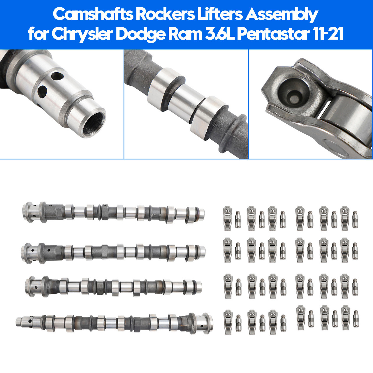 2011-2020 Dodge Grand Caravan 3.6L engine only Camshafts Rockers Lifters Assembly 5184377AG, 5184378AG, 5184379AG, 5184380AG Generic