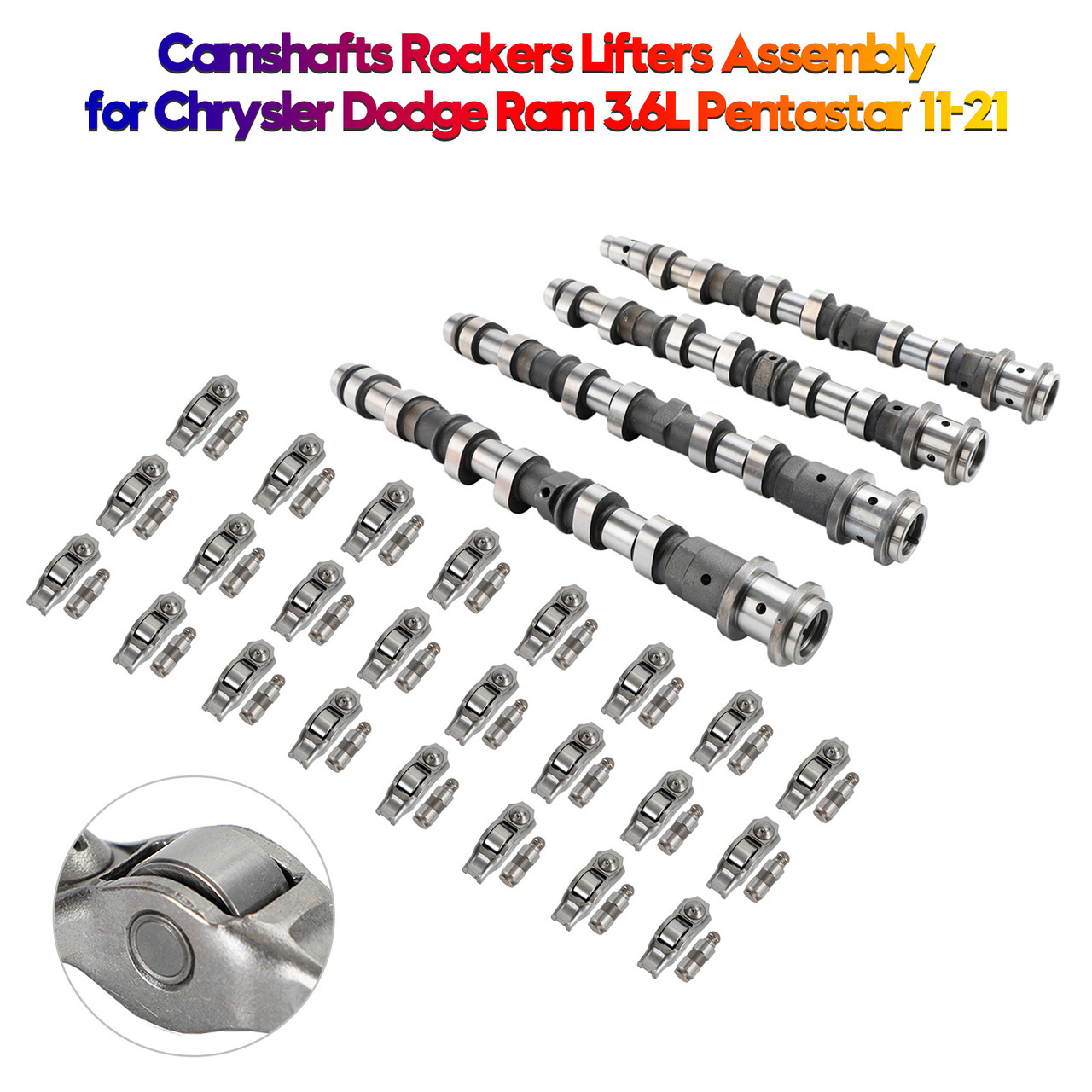 2011-2020 Dodge Grand Caravan 3.6L engine only Camshafts Rockers Lifters Assembly 5184377AG, 5184378AG, 5184379AG, 5184380AG Generic