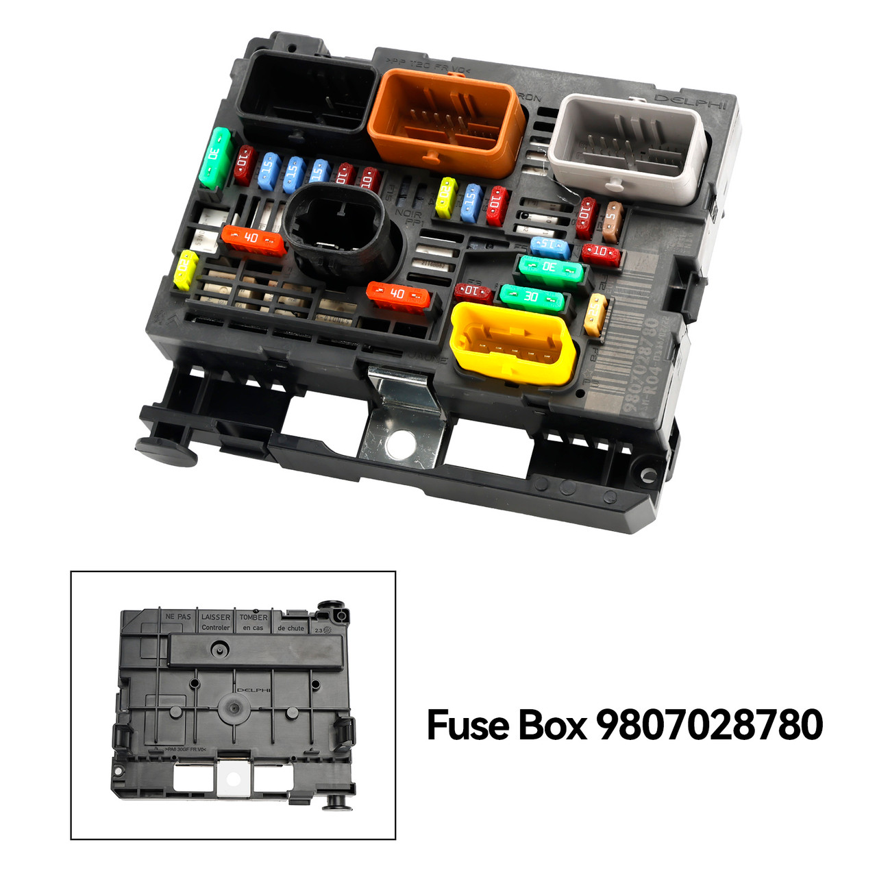 2008 onwards Citroen Berlingo C4 C8 Peugeot Partner 307 608 Fuse Box BSM 9807028780 Multicolor Generic