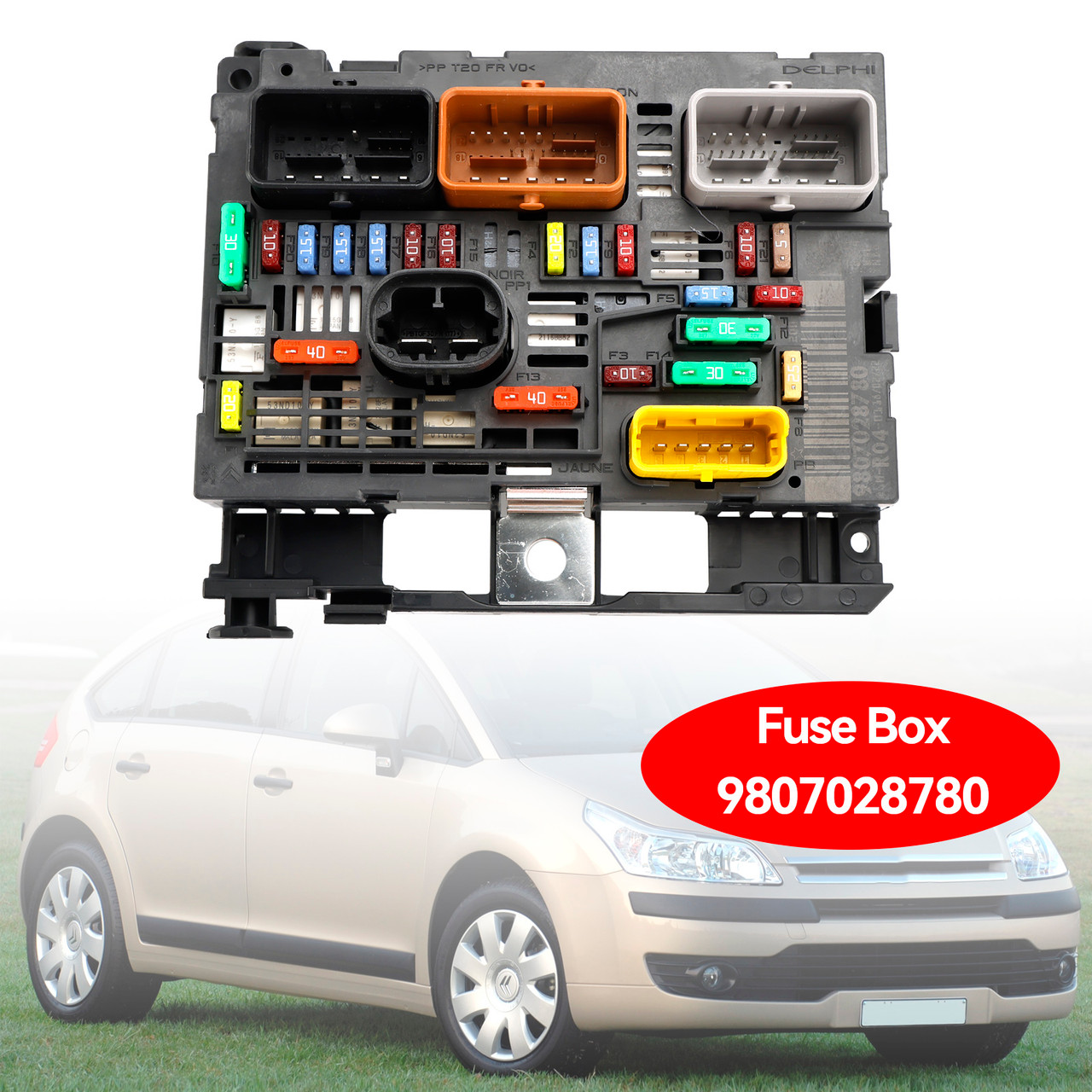 2008 onwards Peugeot Expert Van Iii (G9) Fuse Box BSM 9807028780 Multicolor Generic Fuse Box BSM 9807028780 Multicolor Generic