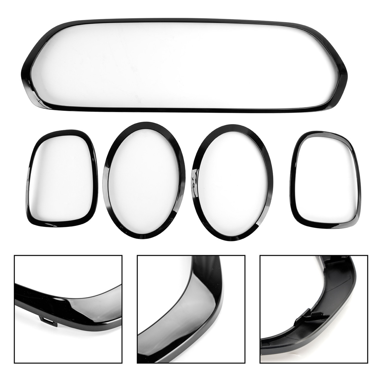 2015 onwards MINI F57 2 Door Convertible Cooper S, Cooper SD Front Bumper Grill Surround Trim+Front Fog Light Cover Trim+Rear Fog Light Cover Trim 51137449207 Generic