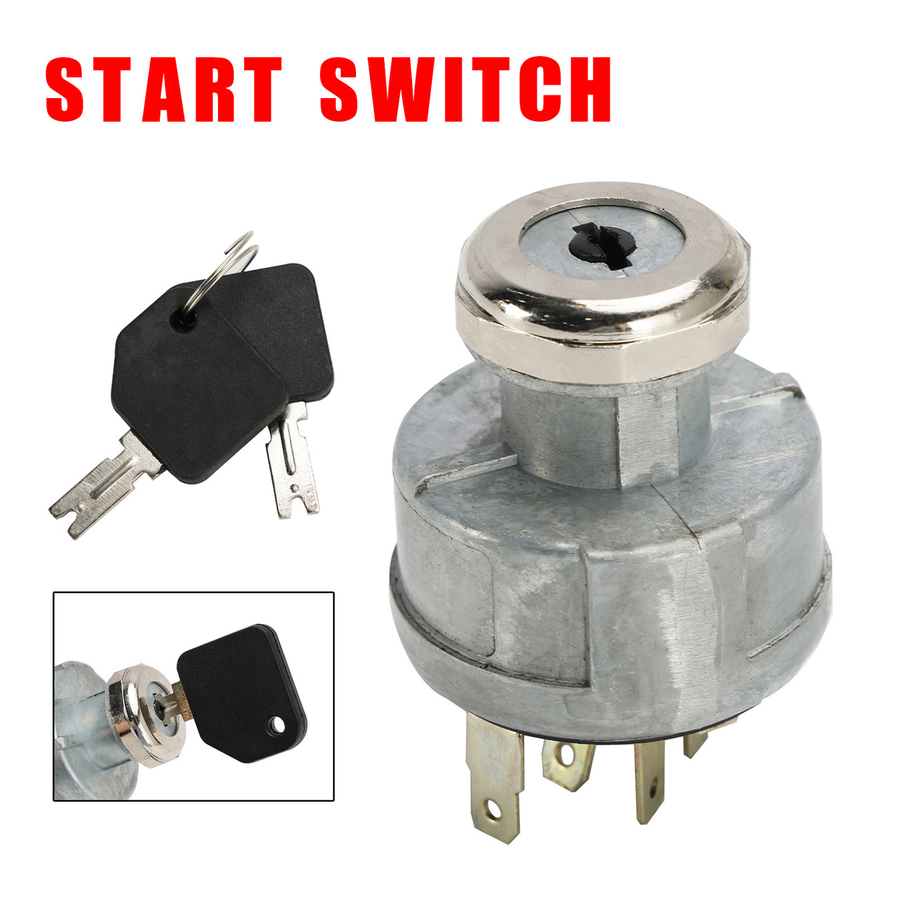 POLLAK 31-297 CLARK FORKLIFTS #2782017, HYSTER TO015B Ignition Starter Switch W/2 Keys Generic