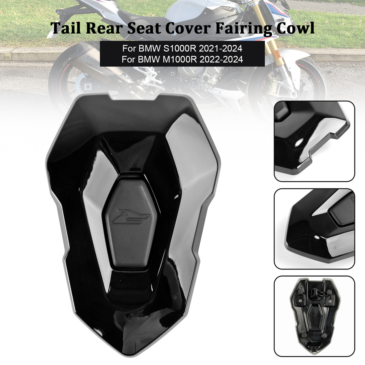 PSLER Rear Seat Cowl Cover For BMW S1000R 2021-2024 – Carbon Fiber