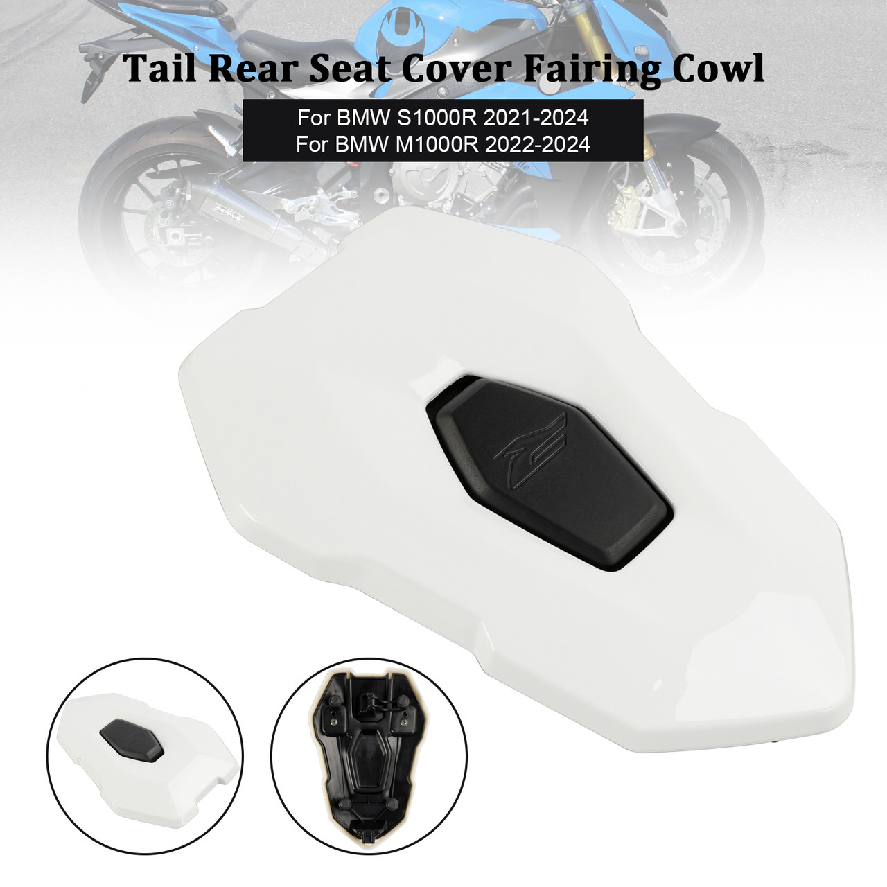 2021-2024 BMW S1000R Tail Rear Seat Cover Fairing Cowl white Generic