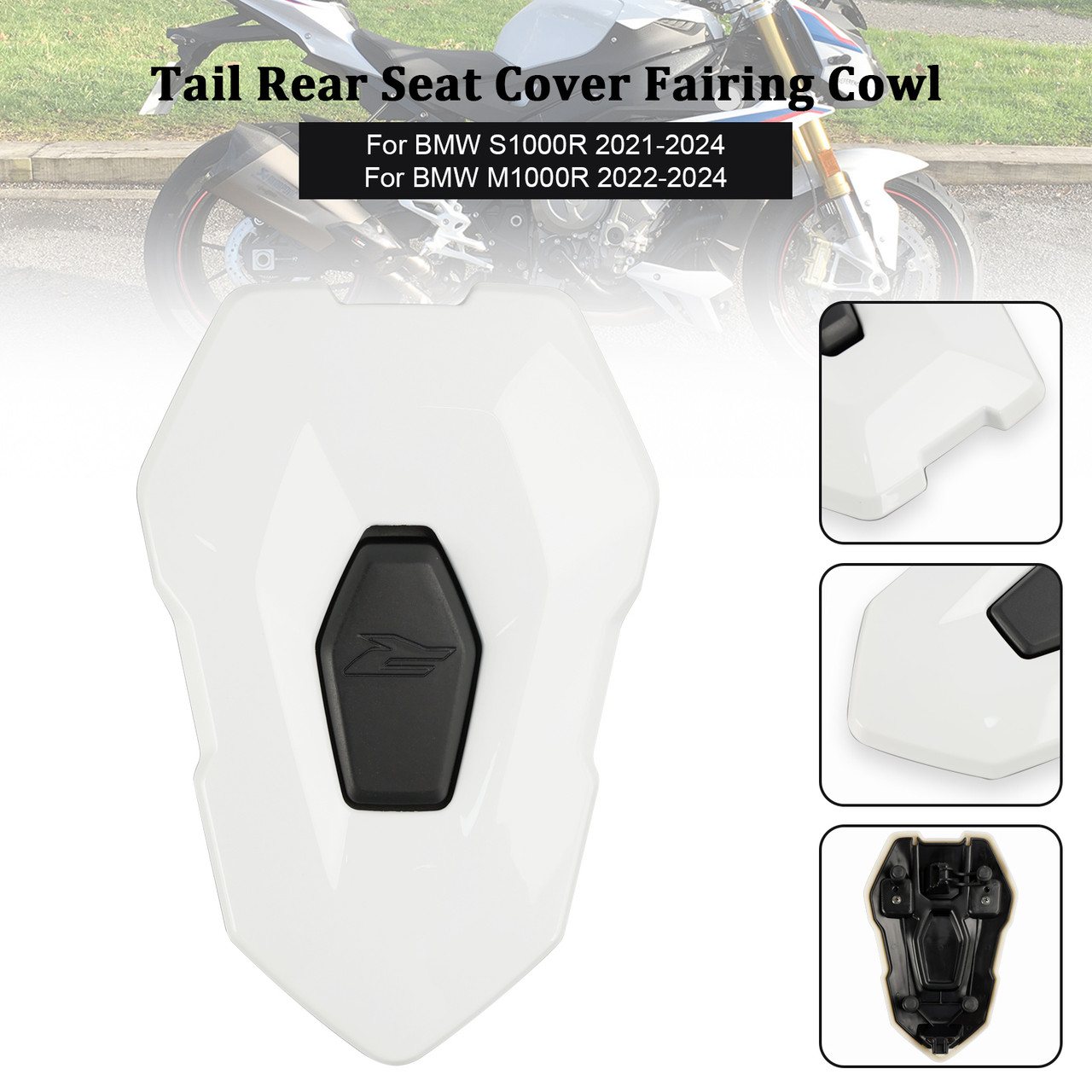 2022-2024 BMW M1000R Tail Rear Seat Cover Fairing Cowl white Generic