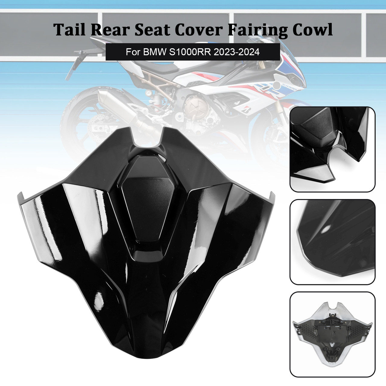 2023-2024 BMW S1000RR Tail Rear Seat Cover Fairing Cowl black Generic