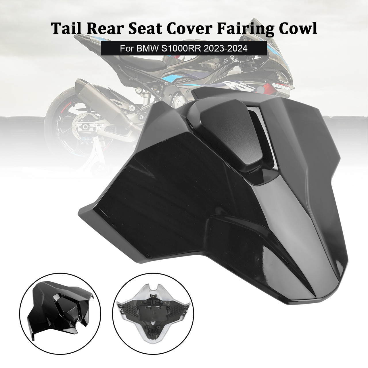 2023-2024 BMW S1000RR Tail Rear Seat Cover Fairing Cowl black Generic
