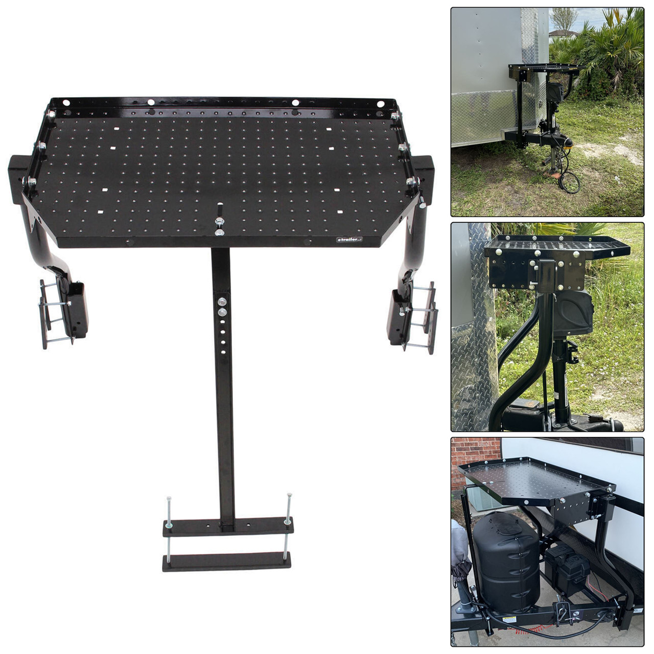 A-Frame Cargo Carrier For Outdoor and Generator Storage For RV Trailer Tray
