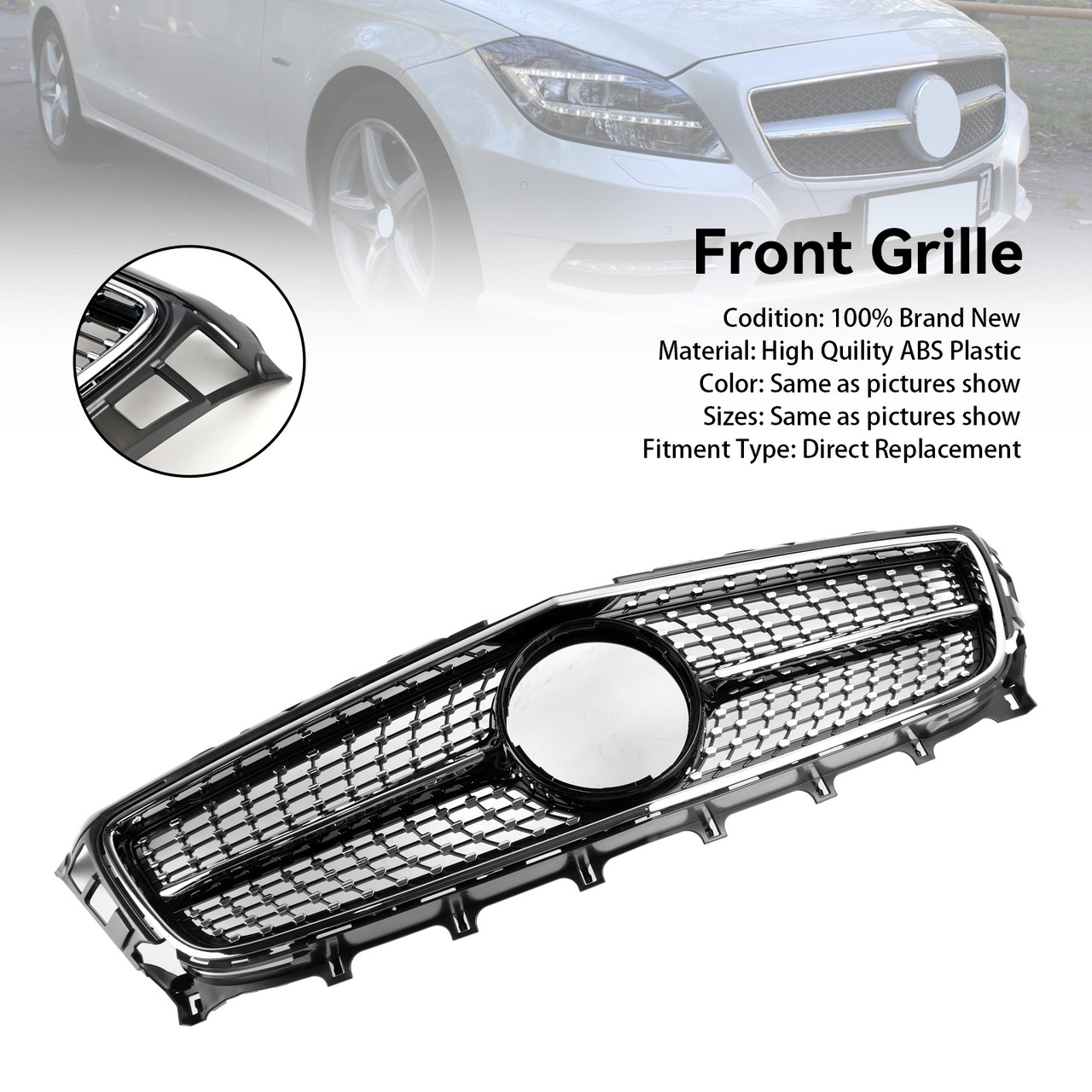2020-2022 Audi A4 B9.5 A4 S-Line S4 Front Grille 8W0853651D Black Generic Upper grille with logo Generic