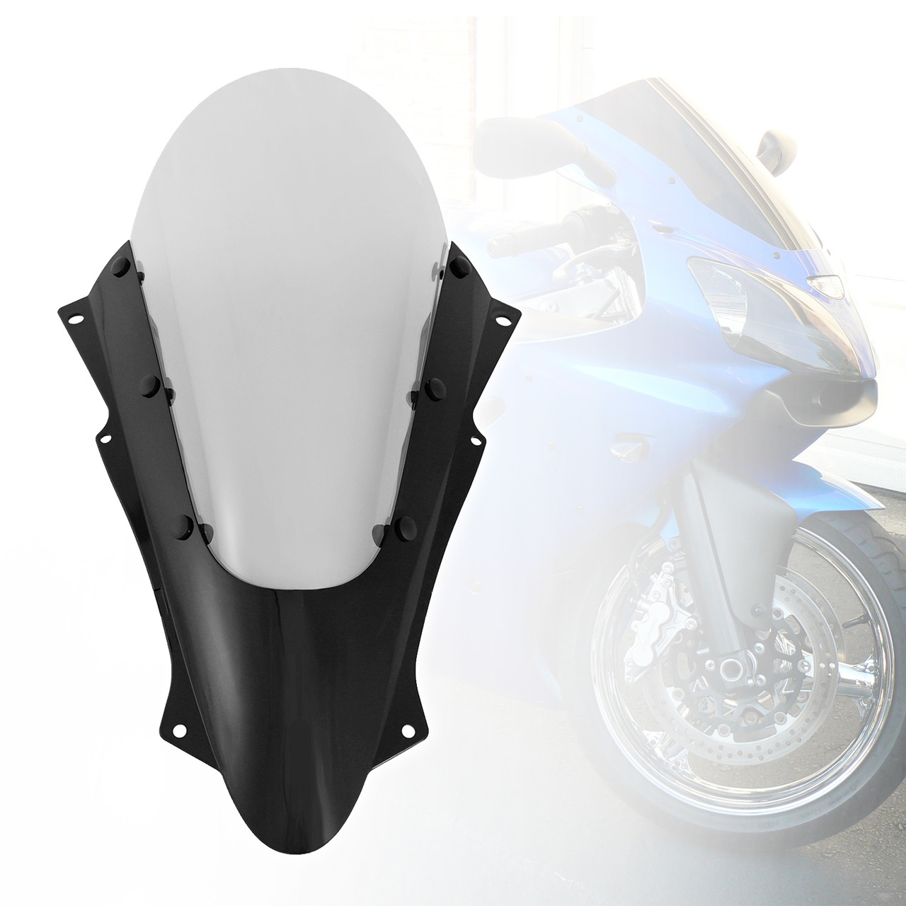 2023 Kawasaki ZX-4R ZX-4RR 1* Piece Windshield Black & Clear