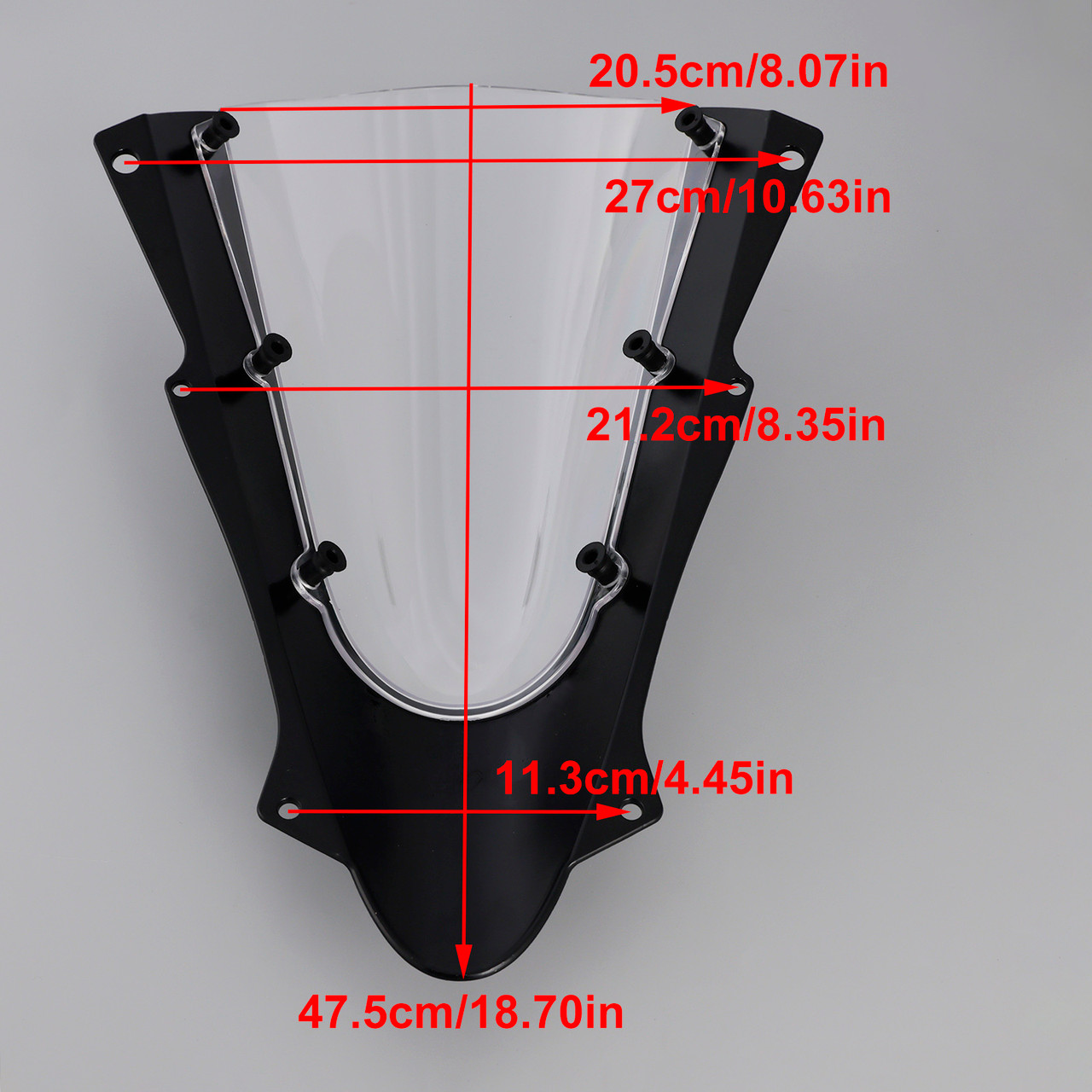 2023 Kawasaki ZX-4R ZX-4RR 1* Piece Windshield Black & Clear