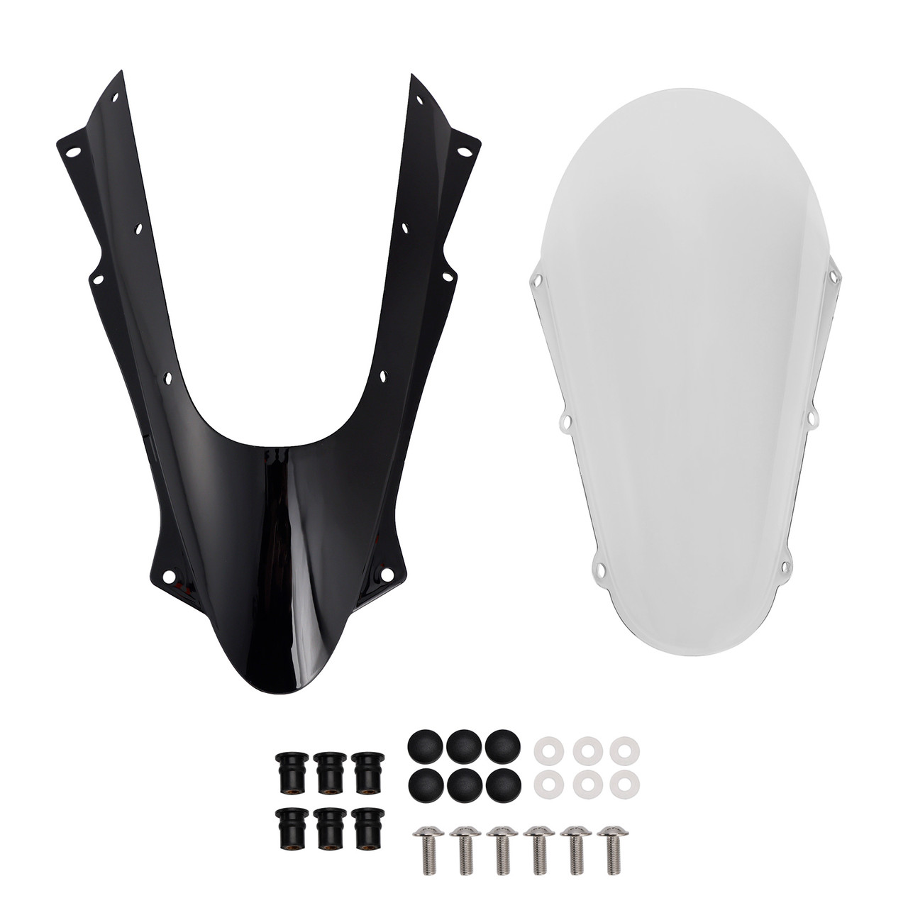 2023 Kawasaki ZX-4R ZX-4RR 1* Piece Windshield Black & Clear