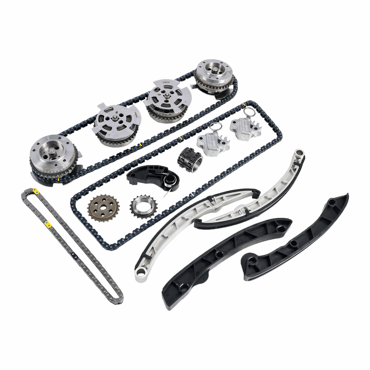 2013-2020 Jaguar XE XF XJ F-Pace F-Type Timing Chain Kit W/Camshaft Phaser LR060395 LR035549 Generic